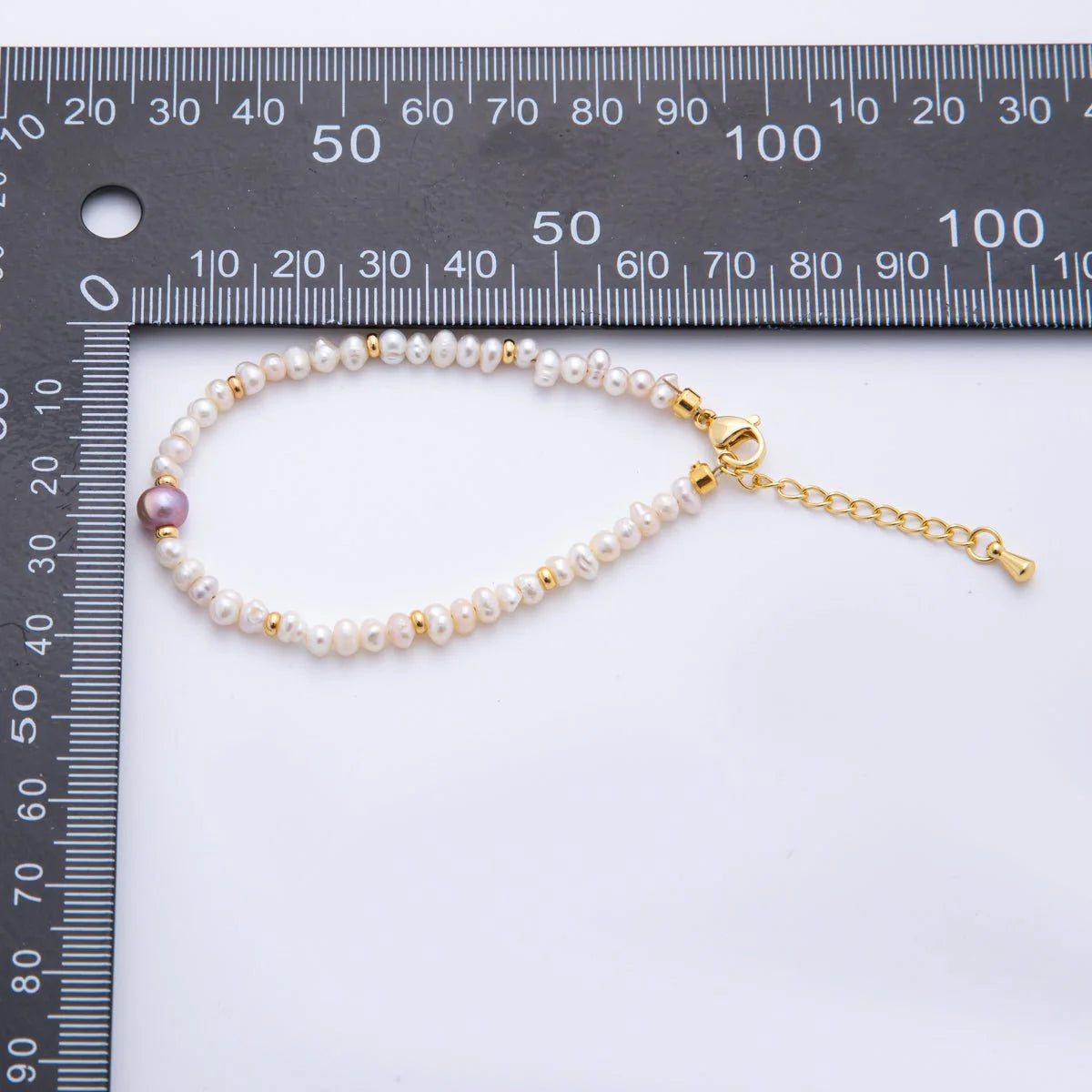 18K Gold Filled Freshwater Pearls Gemstone Handmade Bracelet ✦ BR-21WA3379