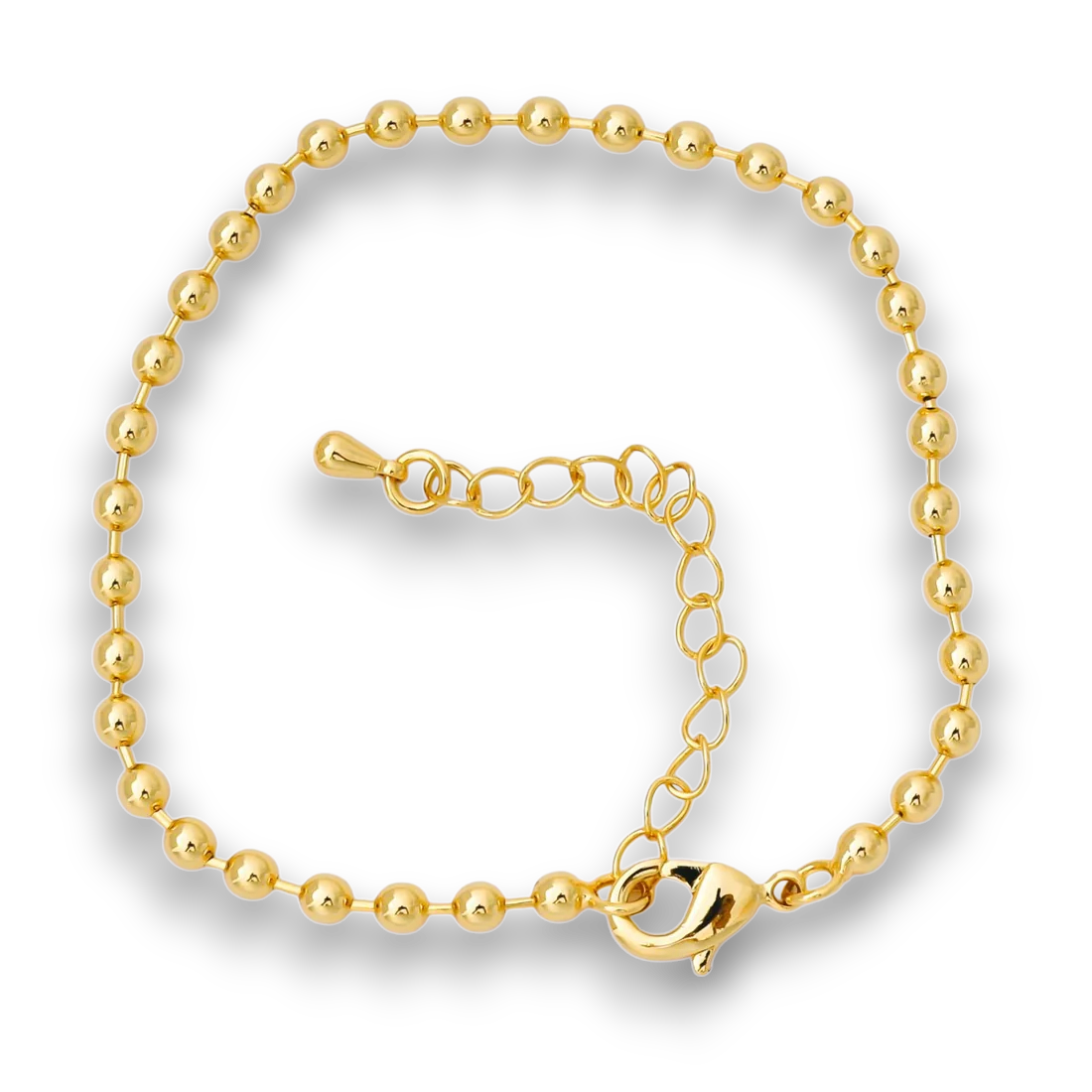 Minimalist Round Ball Link Beaded Bracelet BR-21WA1693
