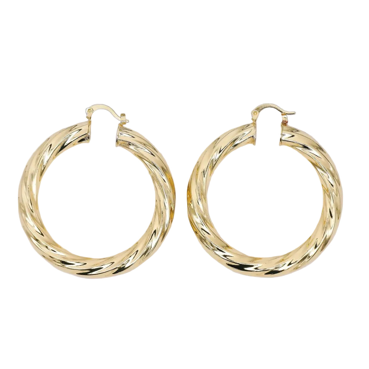 Minimalist Dome Tube Hoop Twist French Lock Hoops Earrings ✦ EA-21AJ100