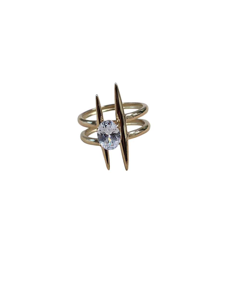 Double Band Diamond Ring RI-0348