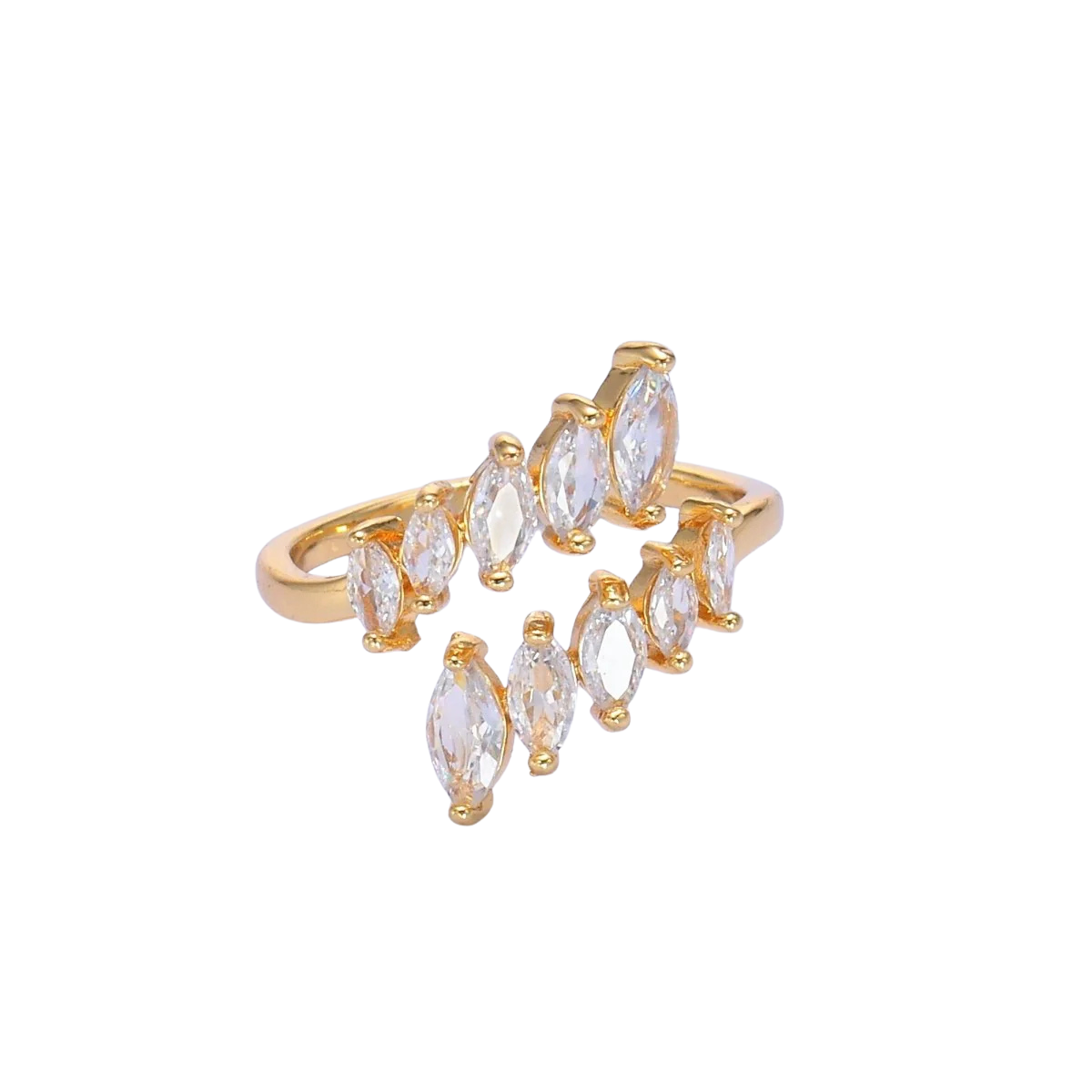 Marquise CZ Wrap Around Ring RI-21O551