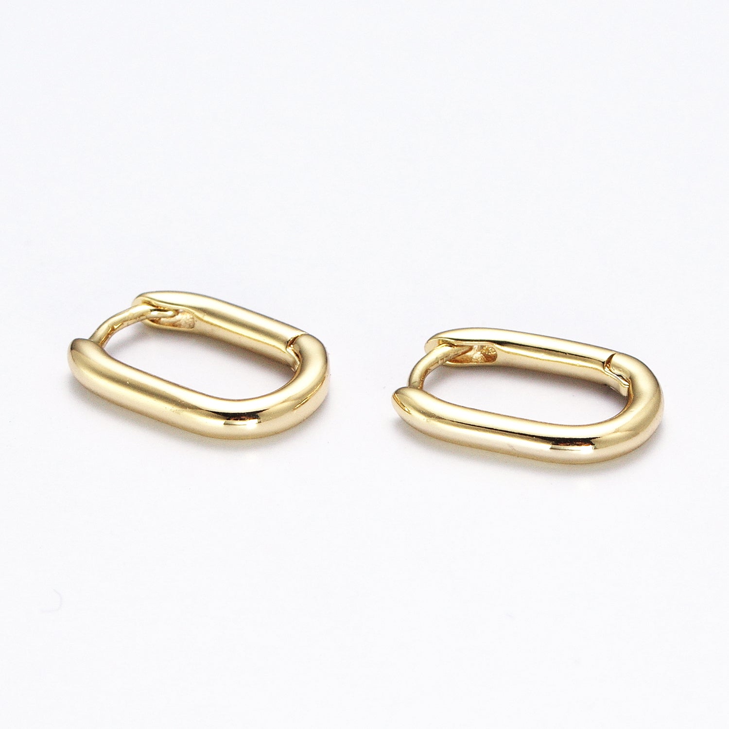 Gold Minimalist Earring U Shape Small Hoop Huggie Earring, Perfect for Everyday Wear or Gift