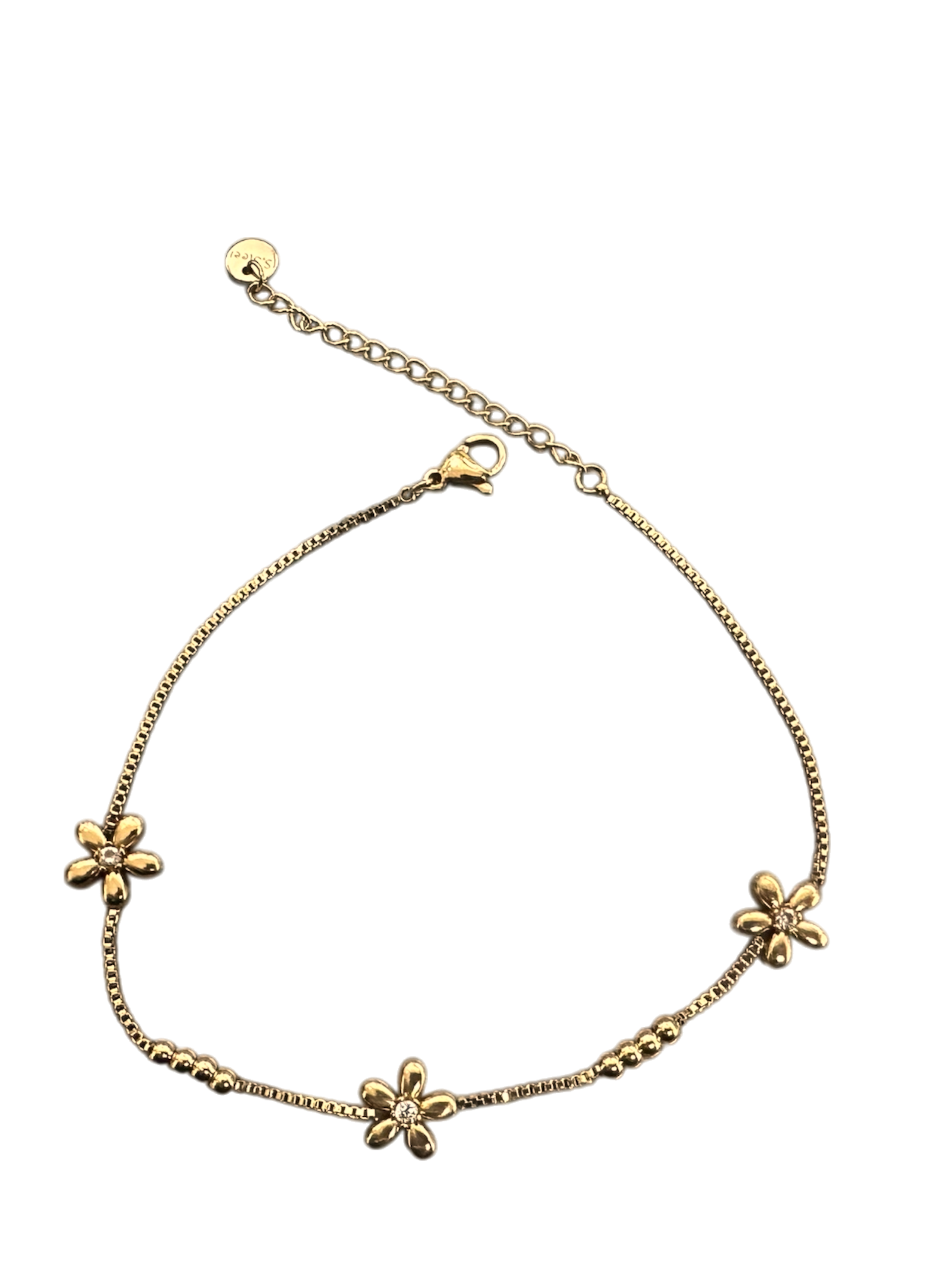 Flower charm Rollo chain Anklet AN-0025 AN-0026