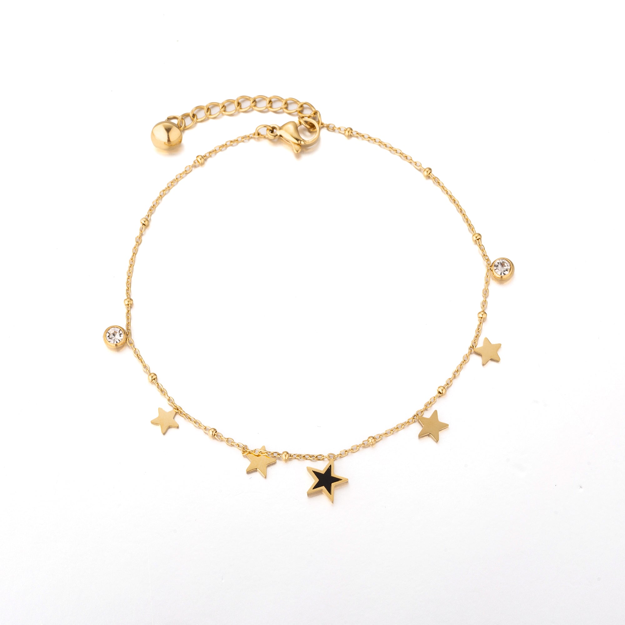 Dainty Stainless Steel CZ Star AN-0005