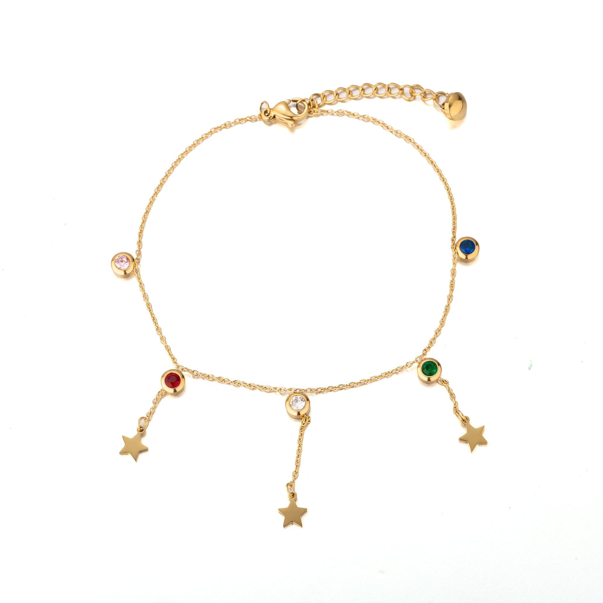 Dainty Stainless Steel CZ Star AN-0006