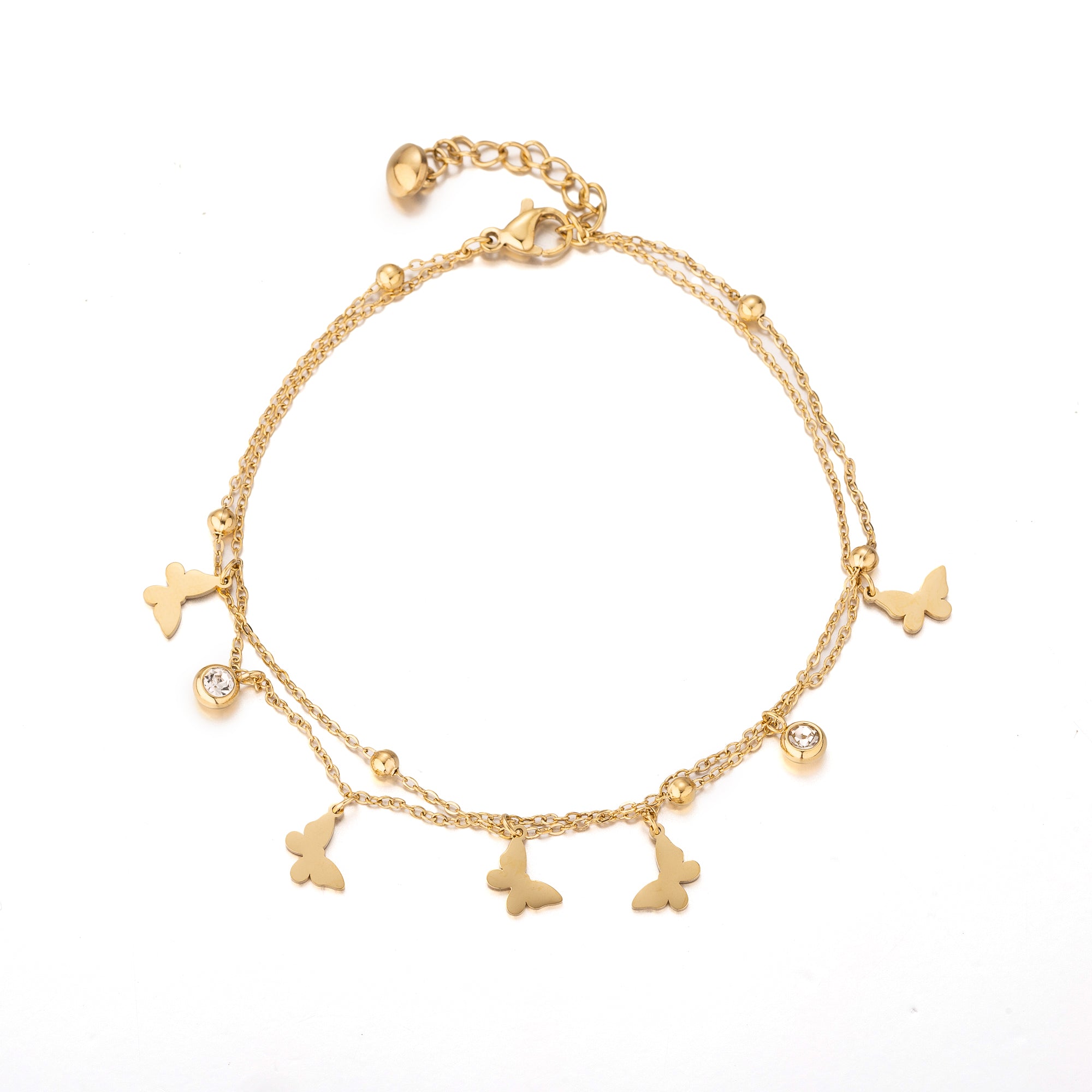 Dainty Stainless-Steel CZ Butterfly AN-0010