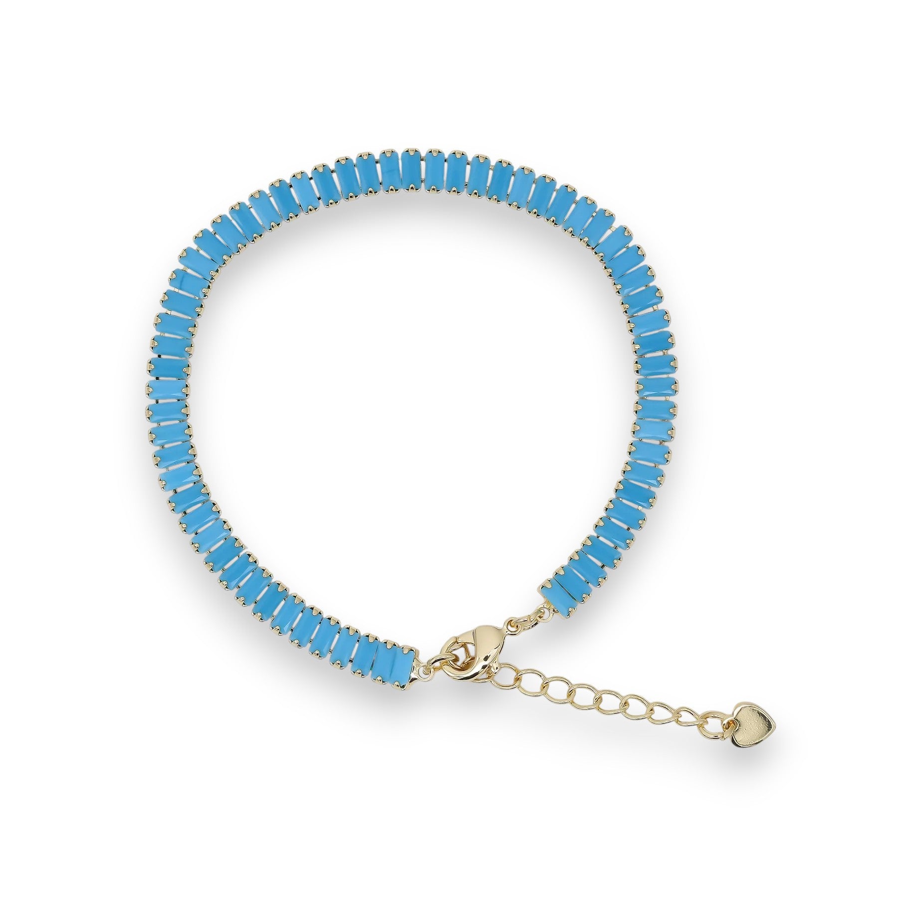 Turquoise Baguette tennis bracelet