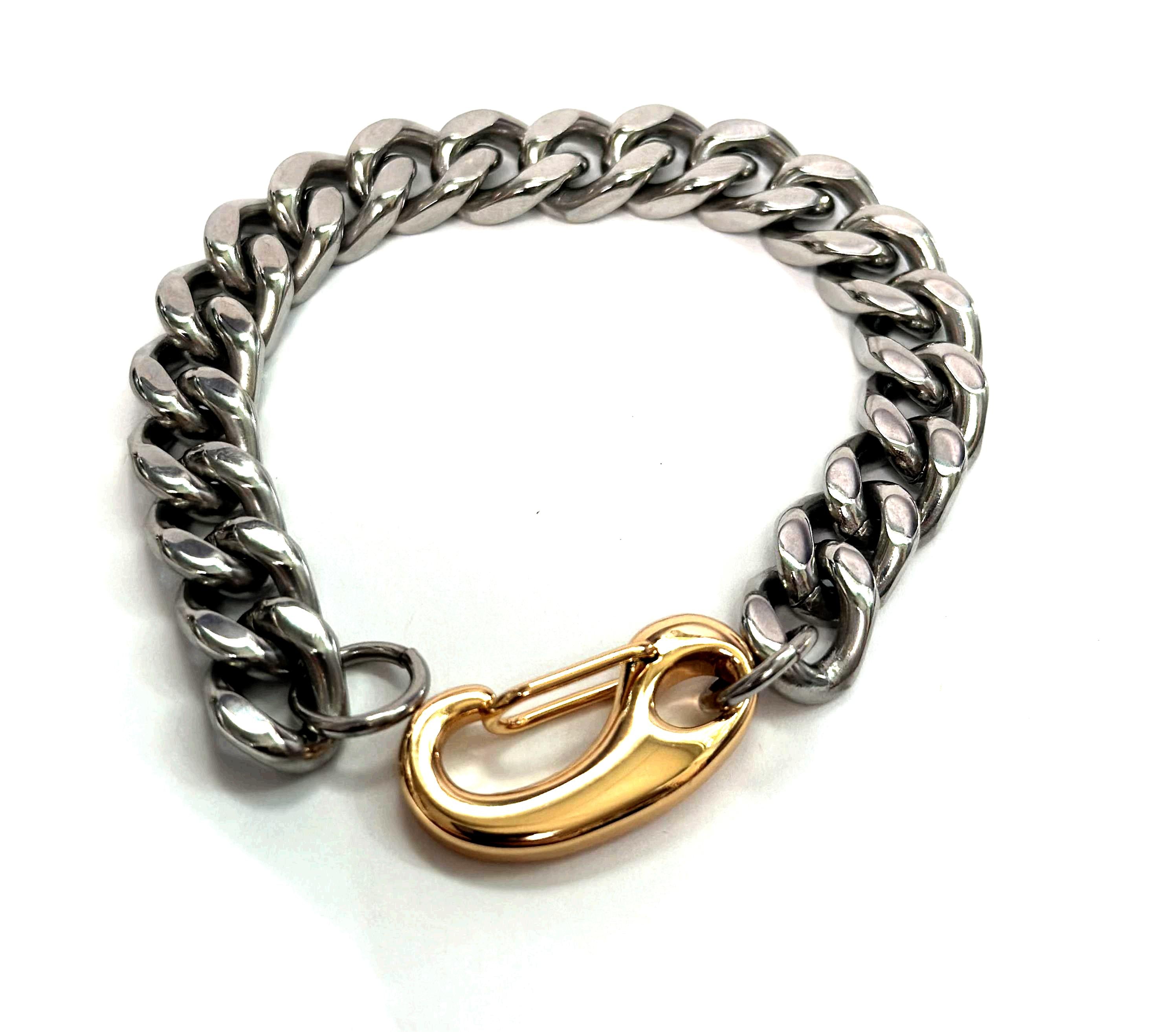 Stainless steel "6" big link bracelet ✦ BR-SJ3001
