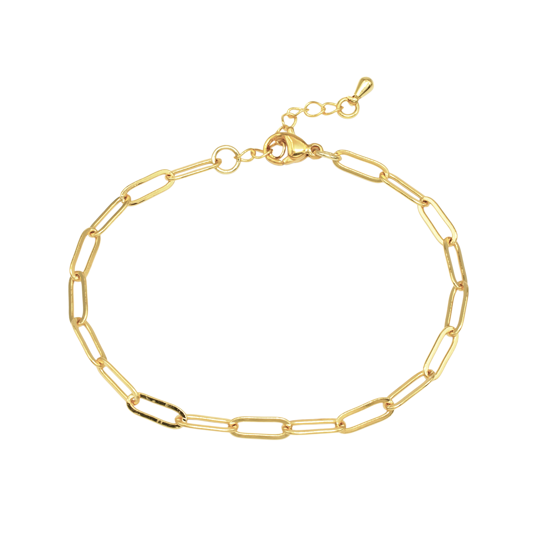 Classic Gold Paper Clip Bracelet BR-SJ0139