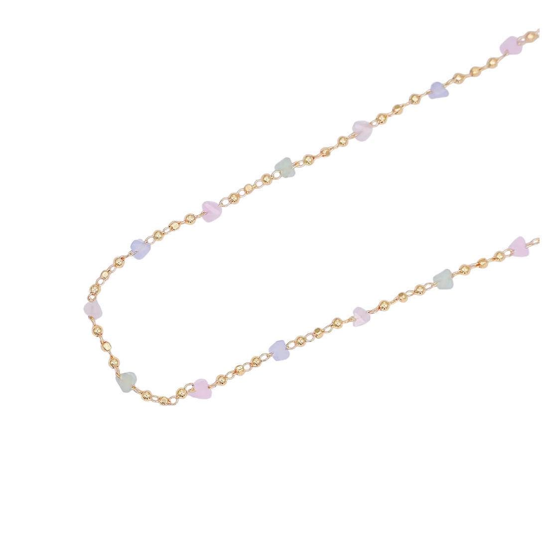 Pastel CZ gemstones Gold Chain Bracelet BR-SJ0416