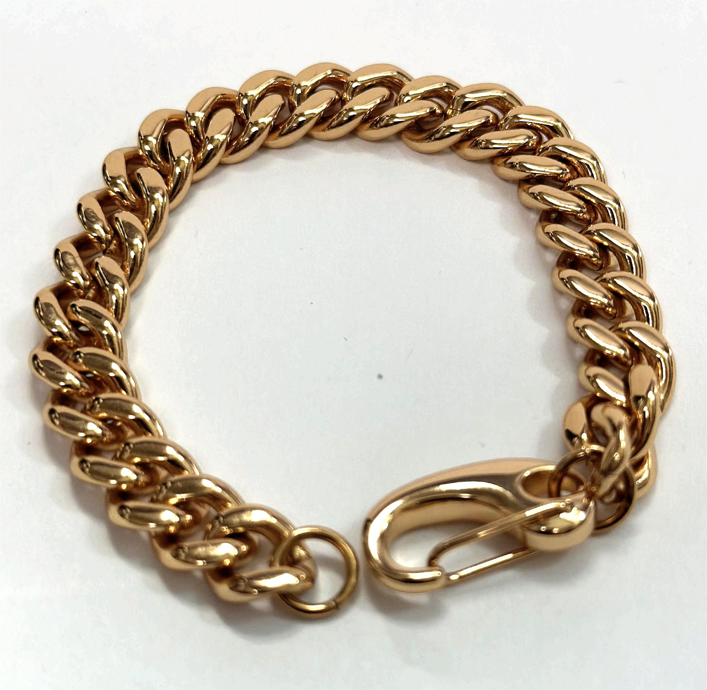 Gold "6" big link bracelet ✦ BR-SJ3002