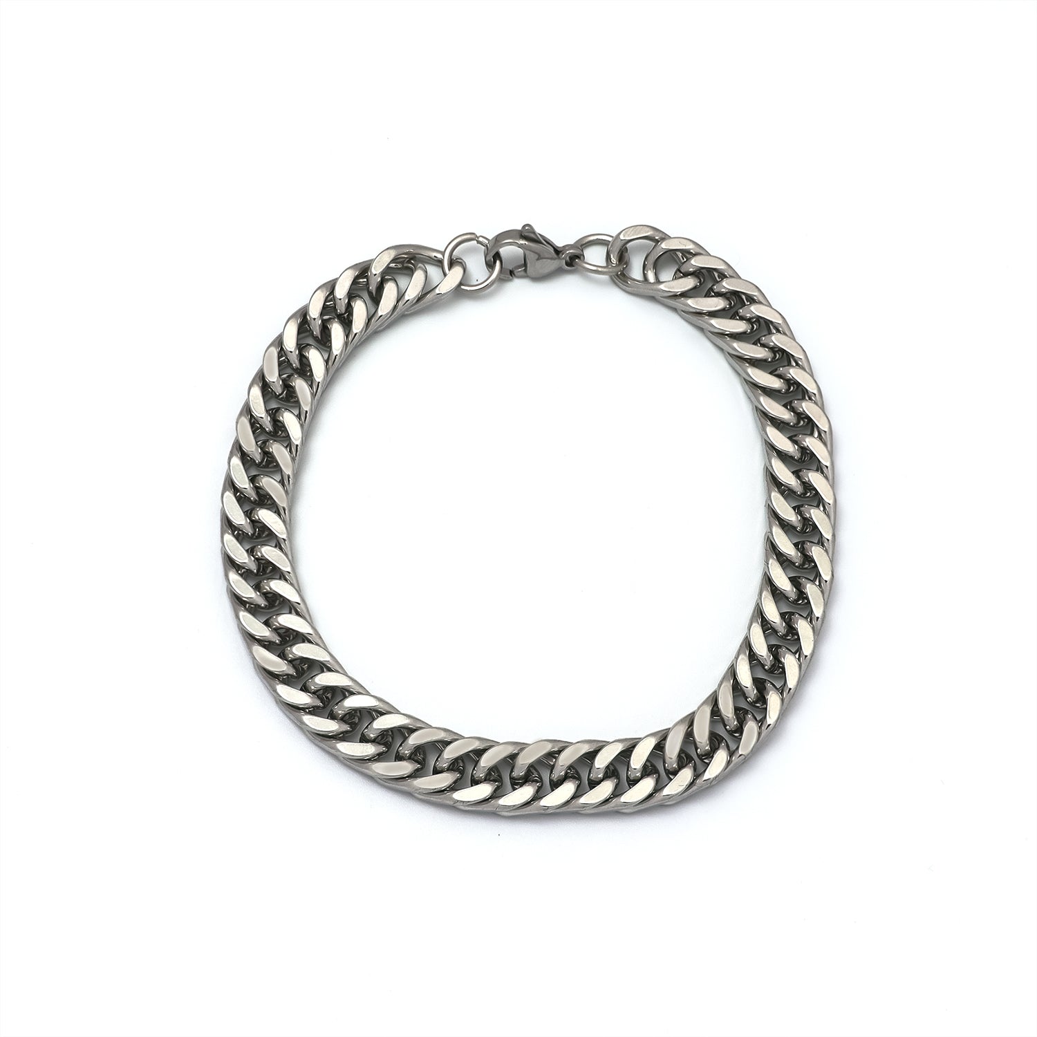 Gold or Silver Thick Stainless Steel Double Cuban Chain Link ✦ BR-0008 BR-0009