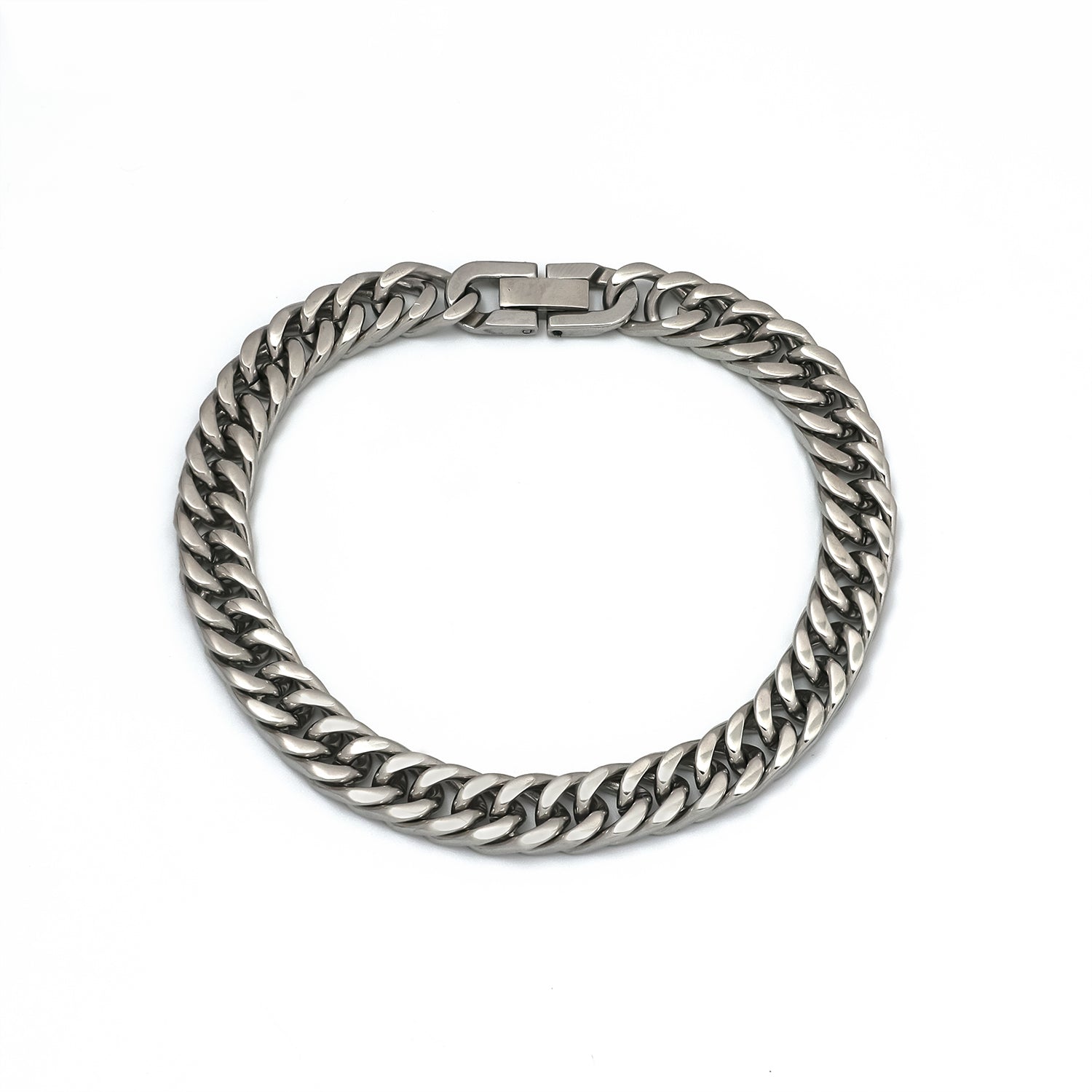 Gold or Silver Bold Stainless Steel Double Cuban Chain Link ✦ BR-0010 BR-0011