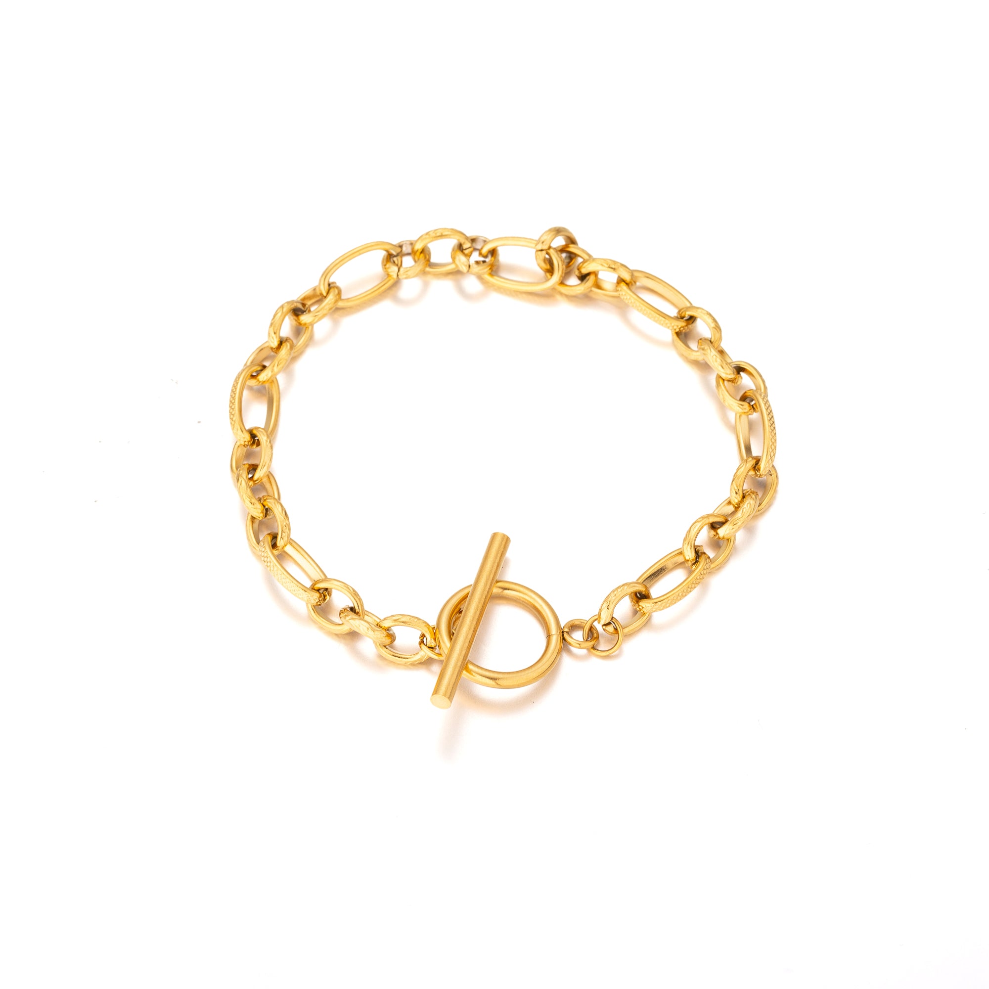 Gold Stainless Steel Oval Link Paperclip