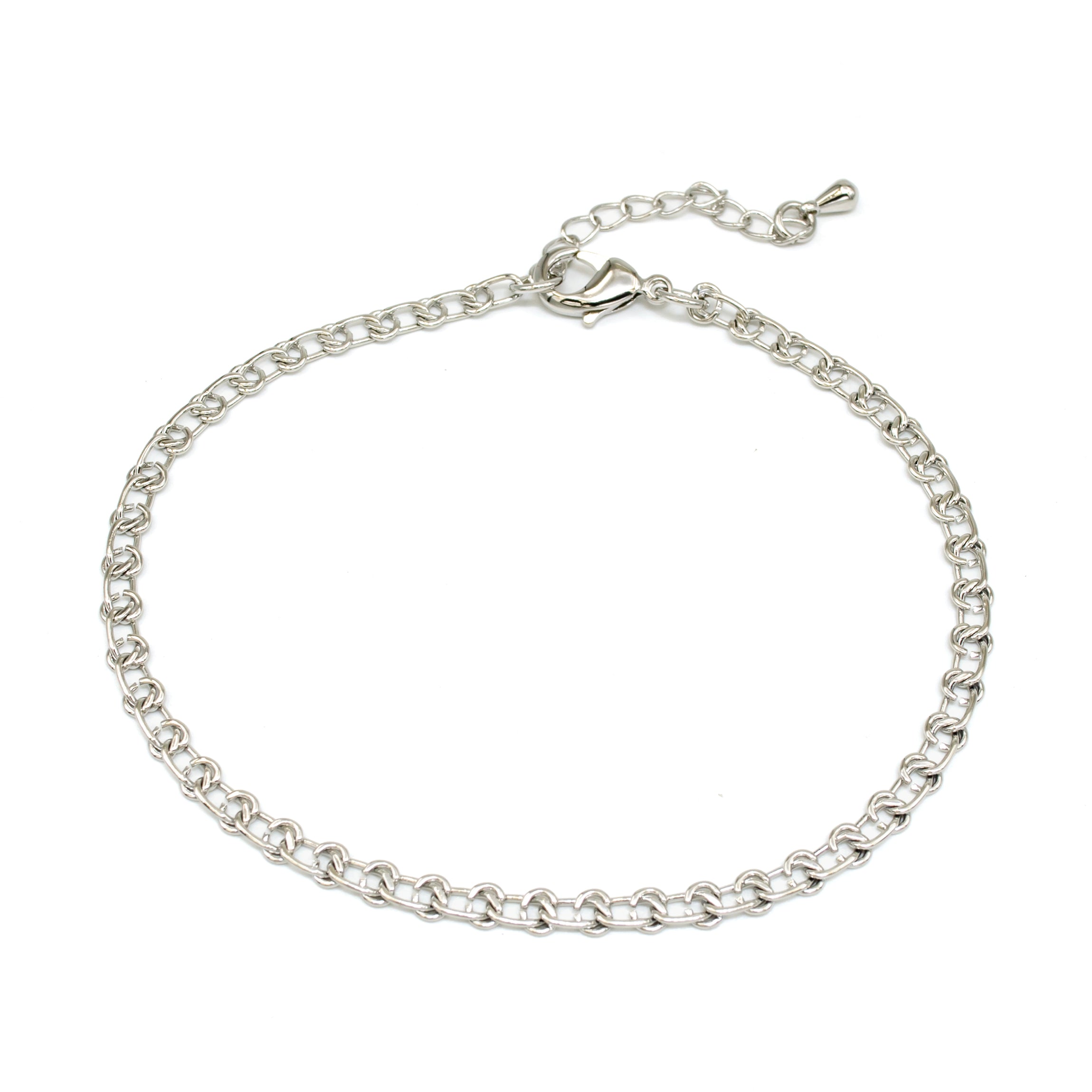 Classic Silver chain Anklet ✦ AN-SJ0087
