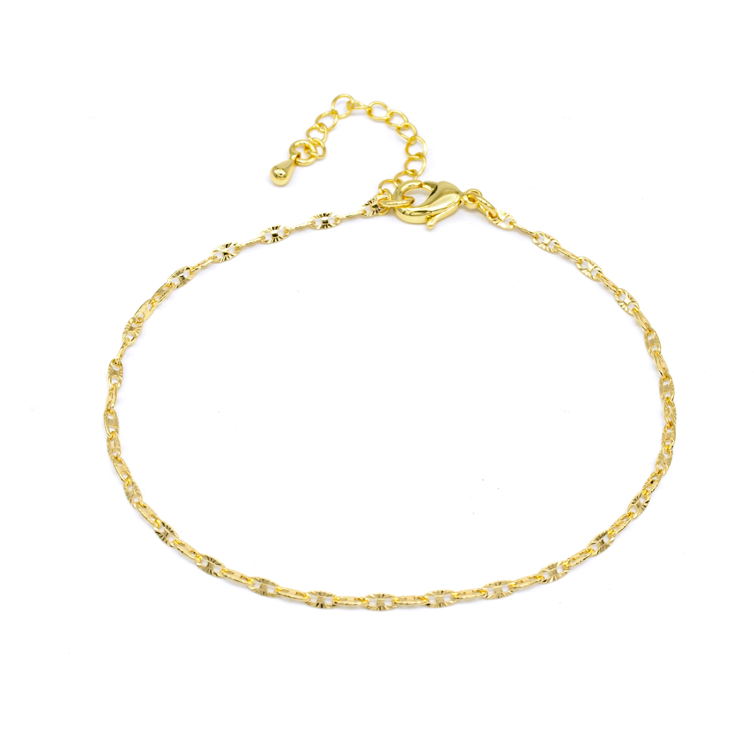 Classic Sunburst Chain Link Anklet ✦ AN-SJ0096