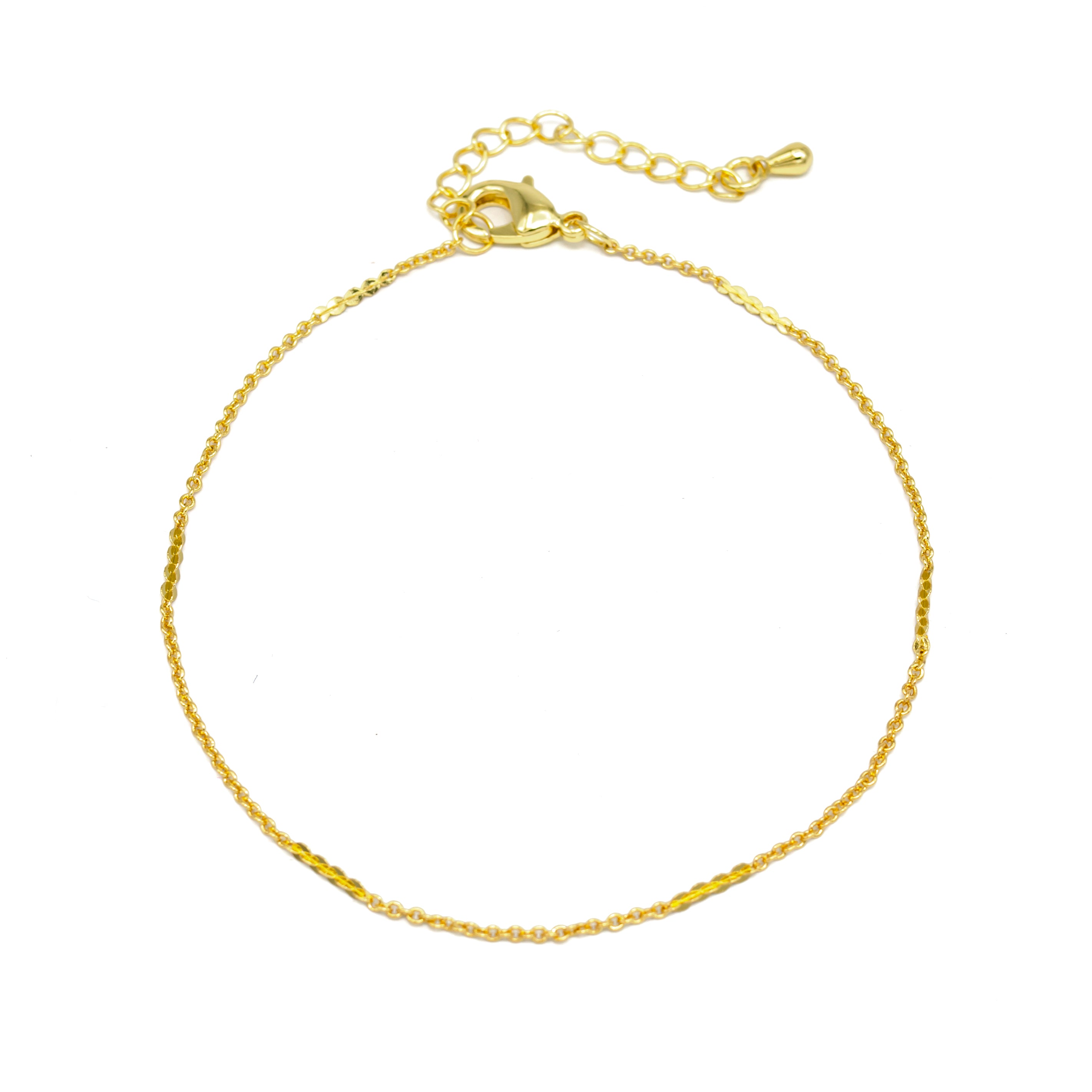 Minimalist Gold Chain Anklet AN-SJ0110