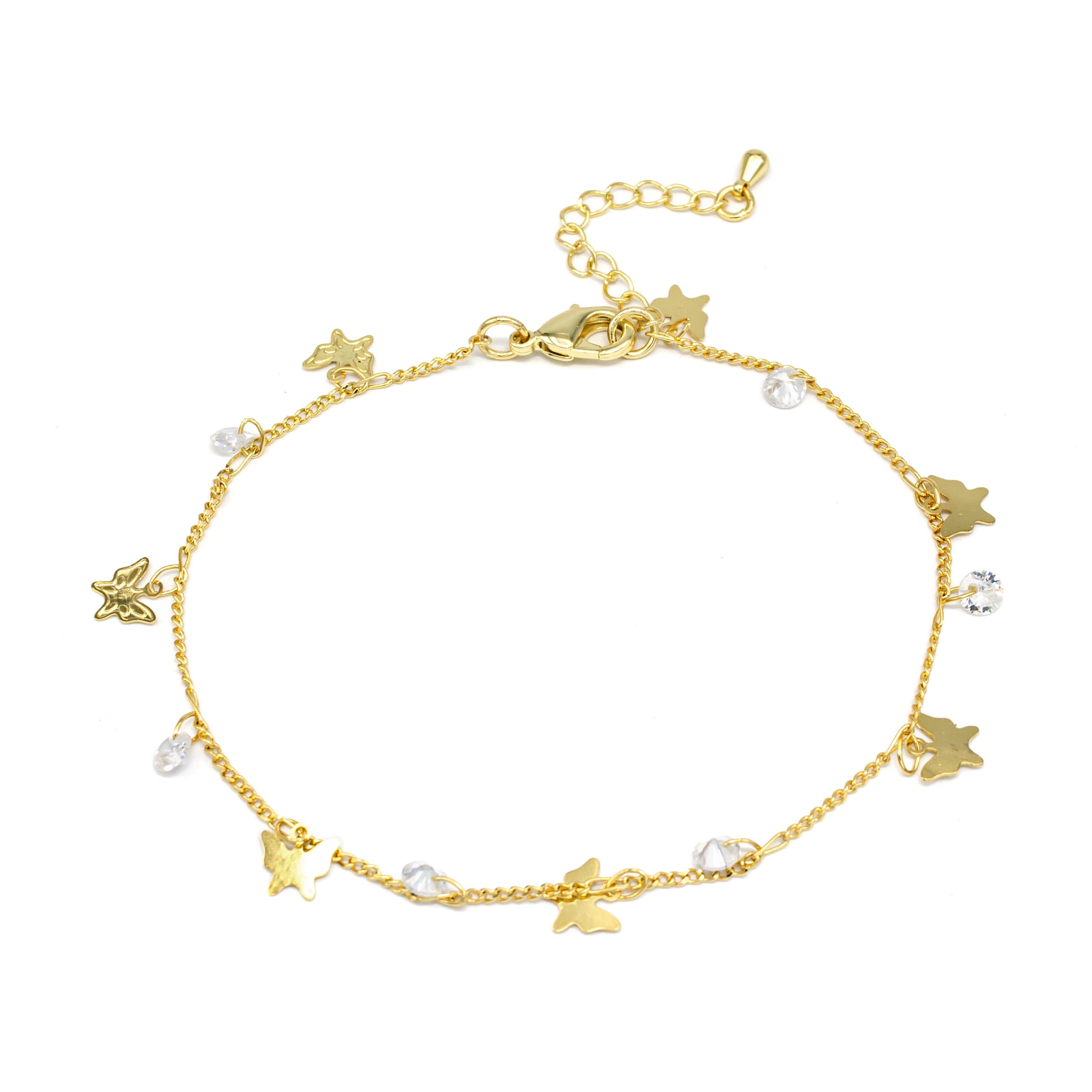 Classic Gold Butterfly Anklet AN-SJ0115