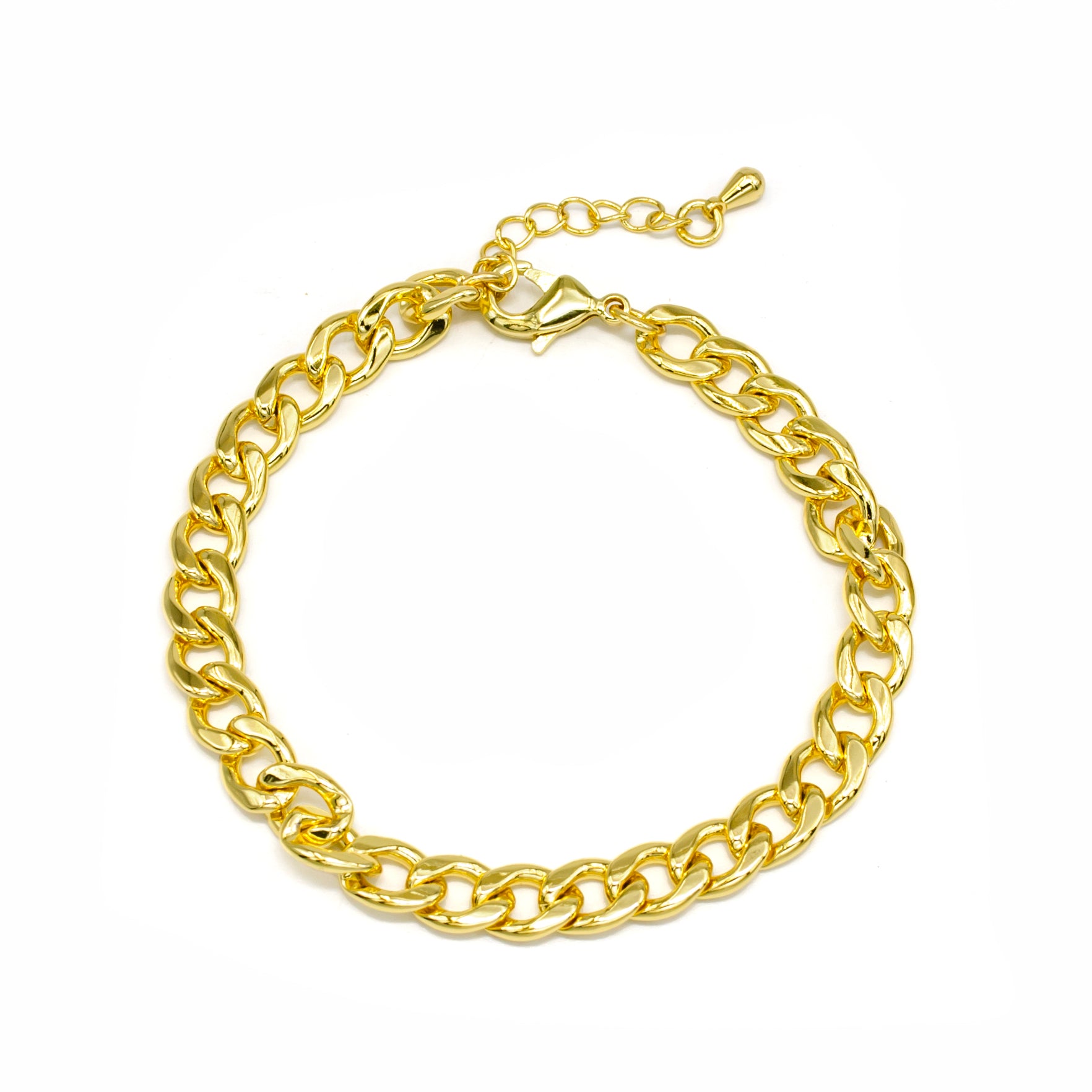 Chunky Gold Curb Chain Bracelet ✦ BR-SJ0125