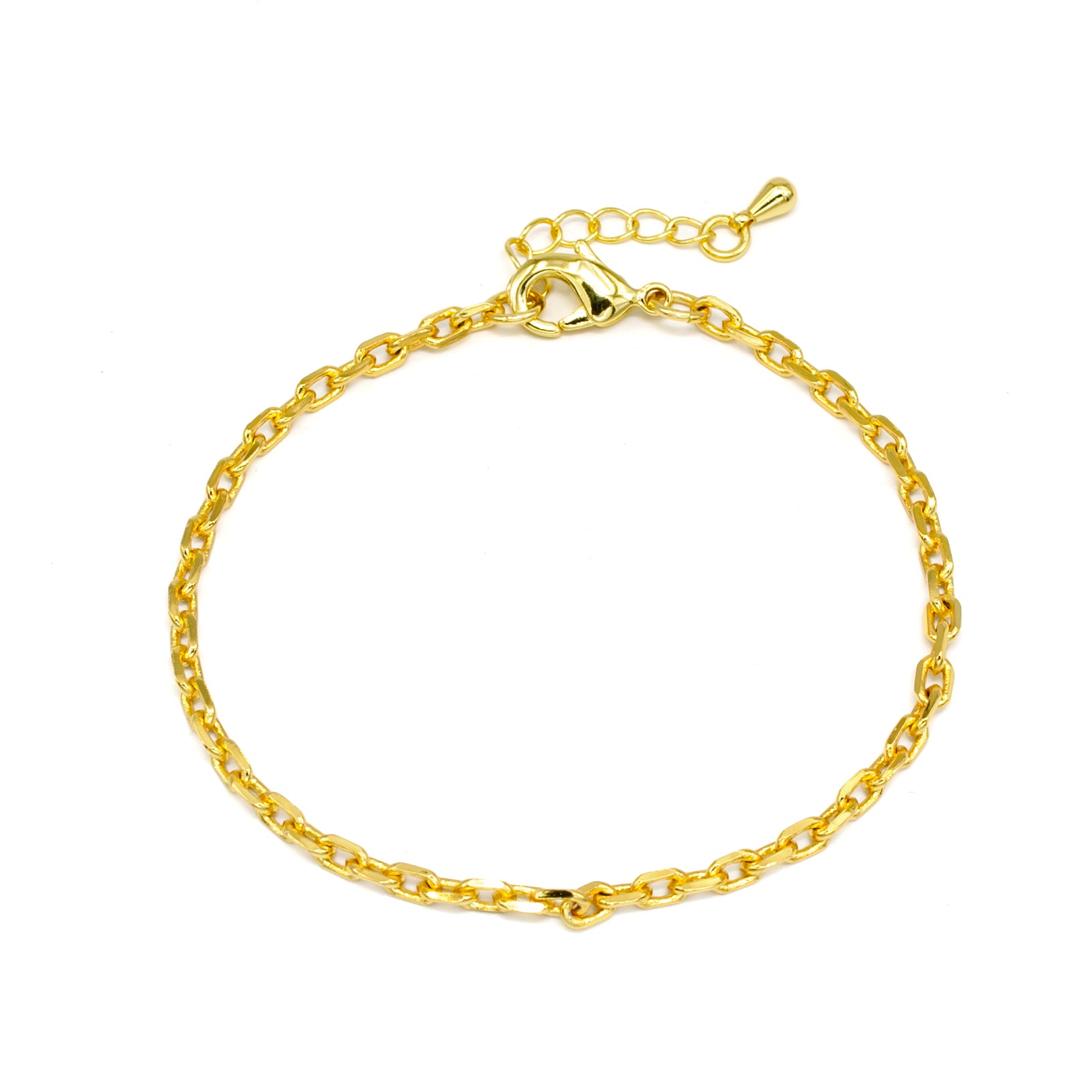 Classic Gold Paper Clip Cable Bracelet ✦ BR-SJ0134