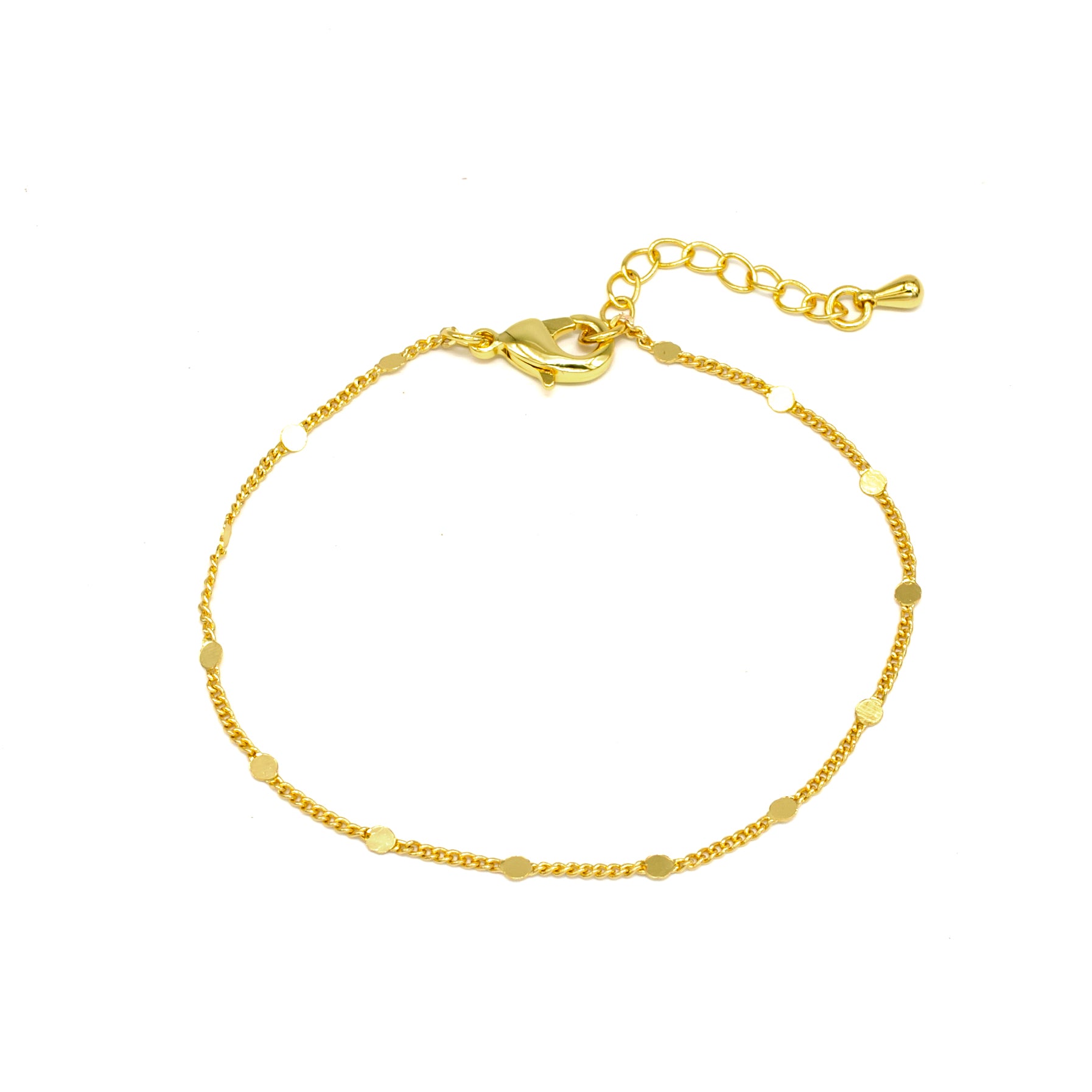 Dainty Gold Sequin Satellite Bracelet ✦ BR-SJ0136