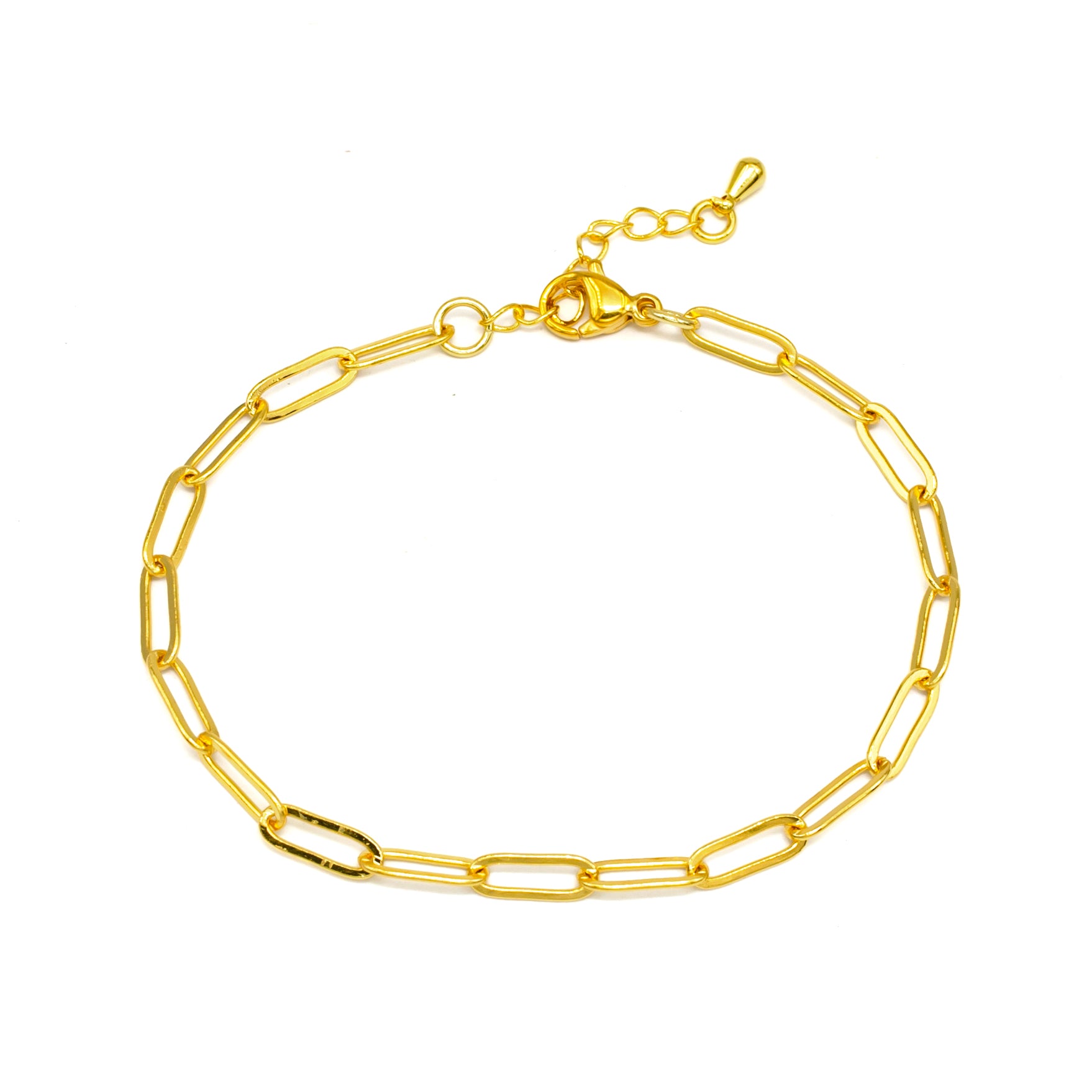Classic Gold Paper Clip Bracelet ✦ BR-SJ0139