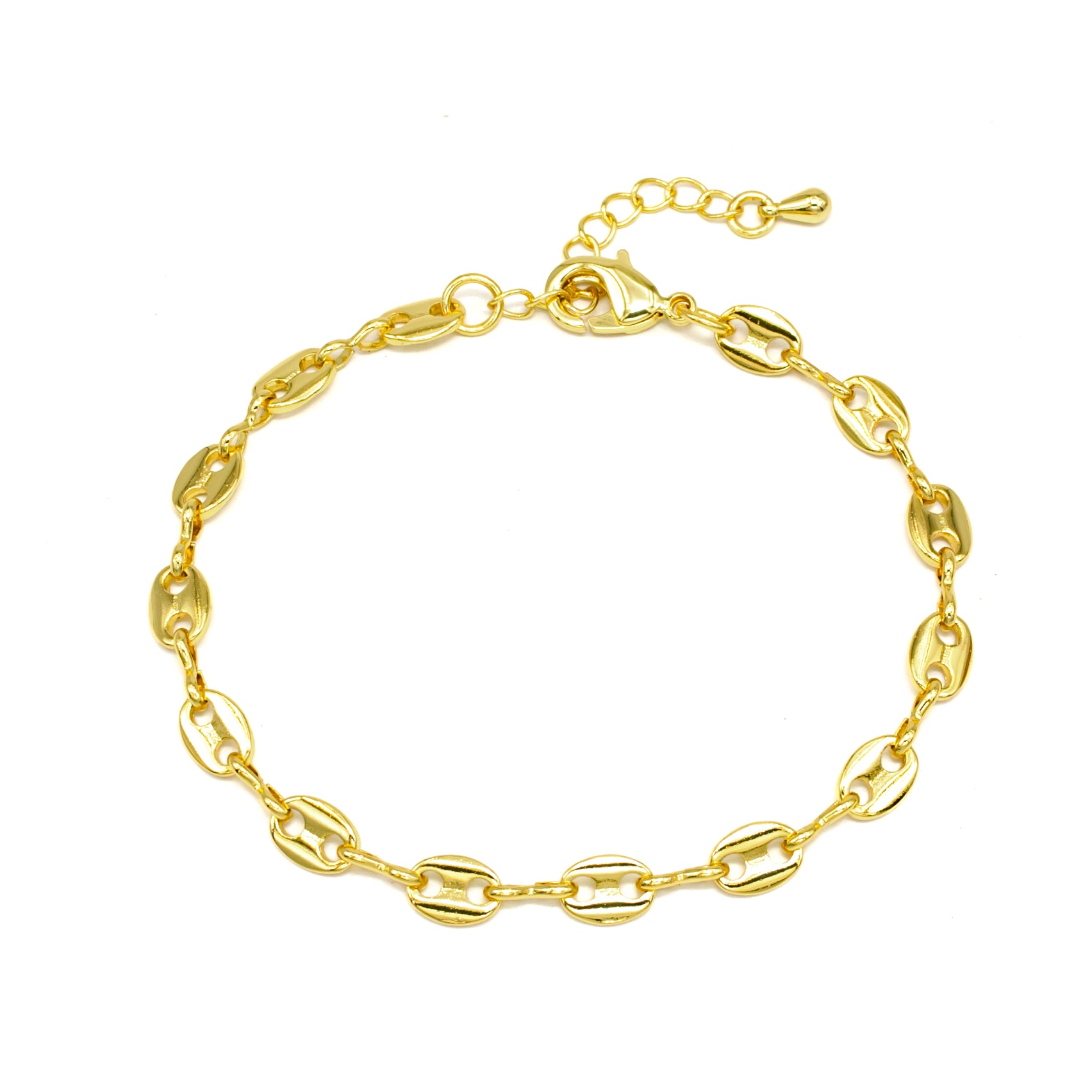 Chunky Gold Puffy Mariner Bracelet ✦ BR-SJ0143