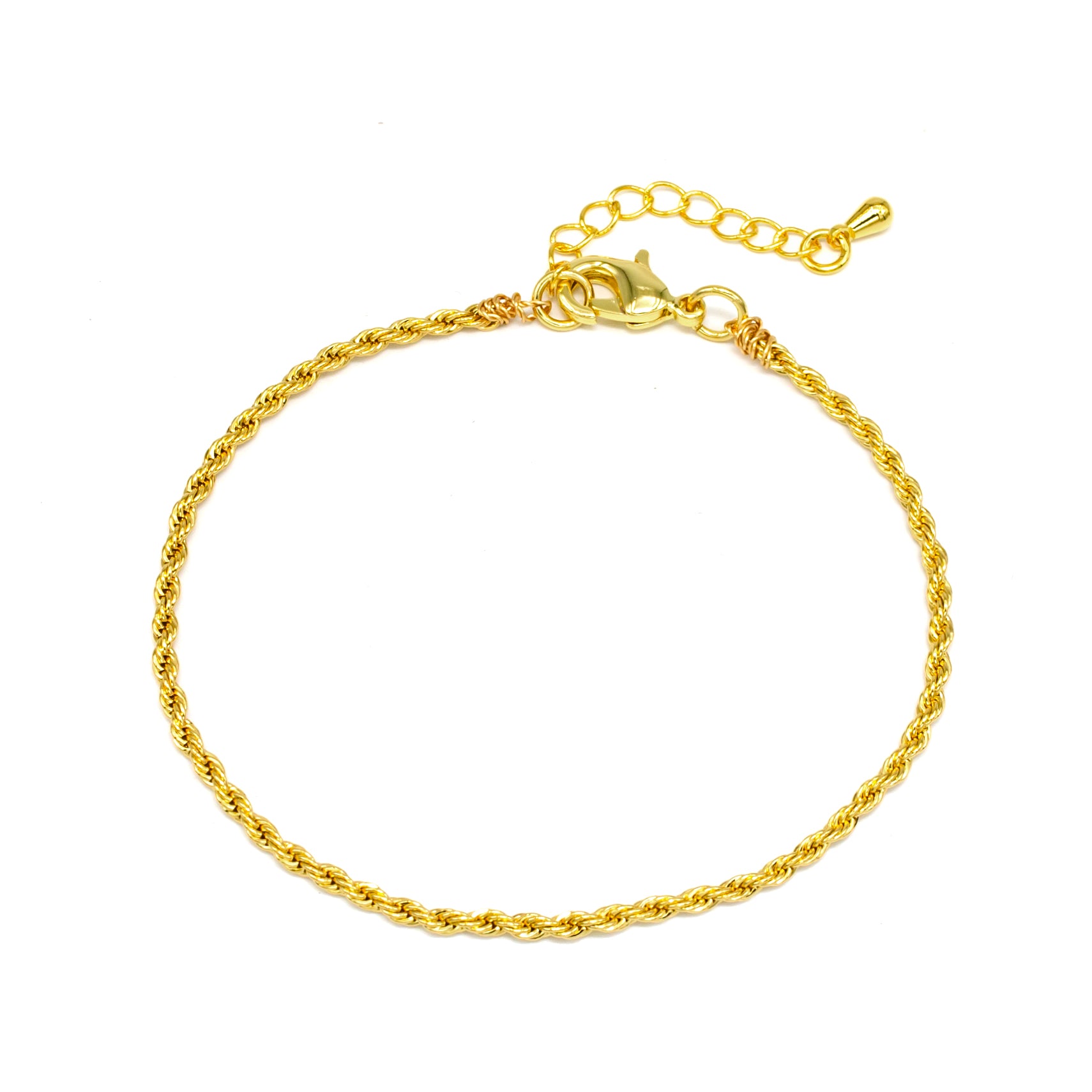 Classic Gold Rope Chain Bracelet ✦ BR-SJ0144