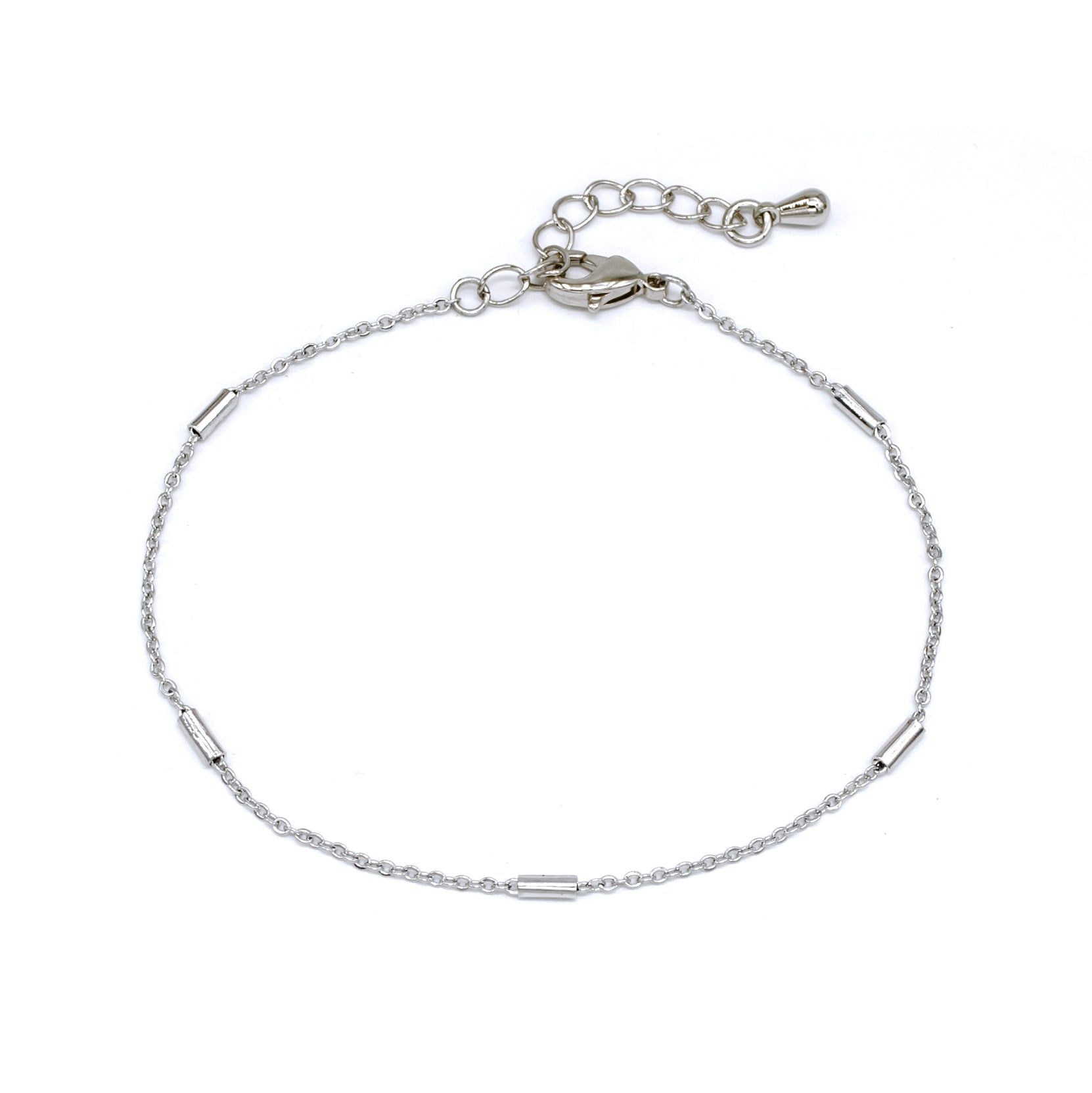 Classic Silver Tube Chain Bracelet ✦ BR-SJ0149