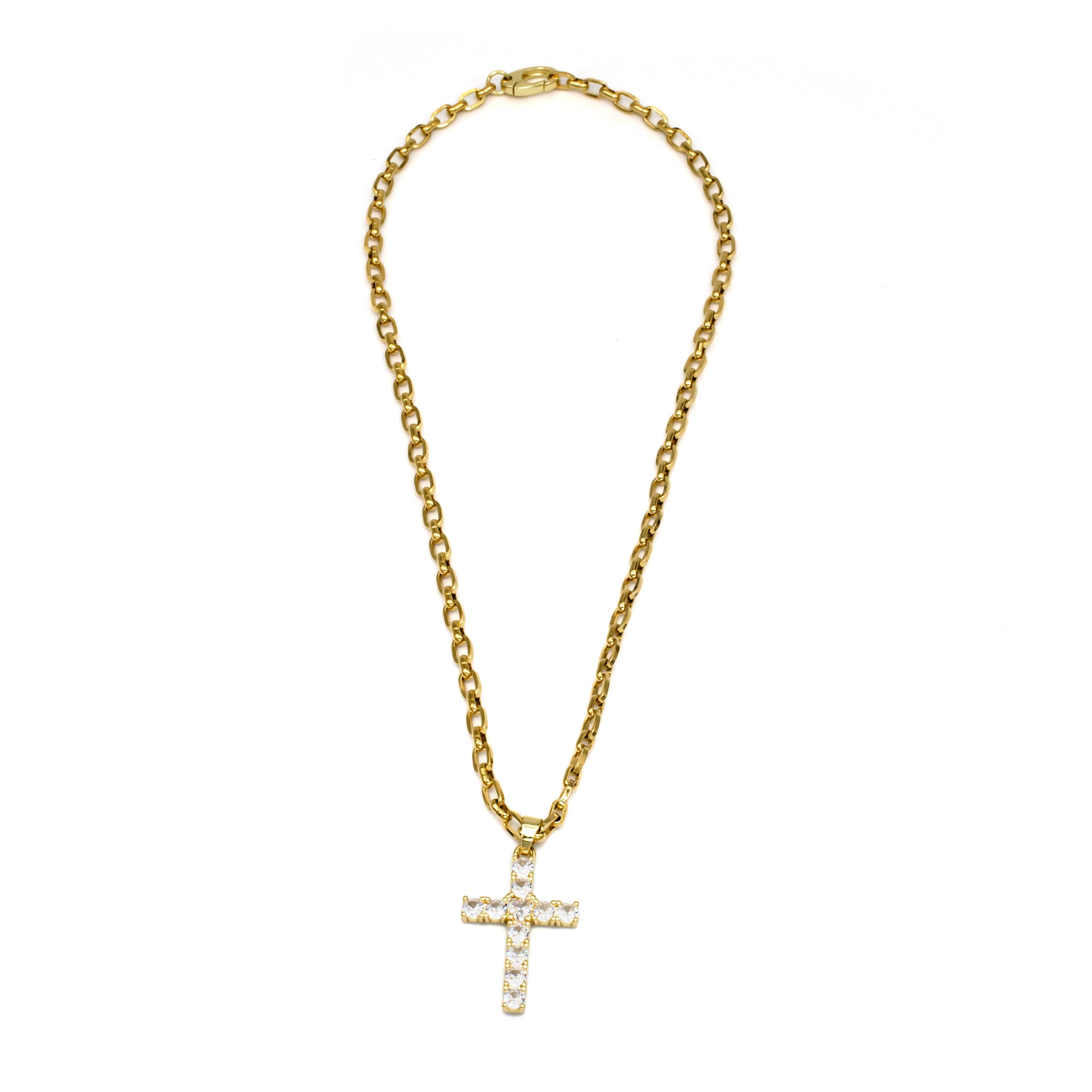 Dainty Gold Cross Necklace ✦ NC-SJ0300