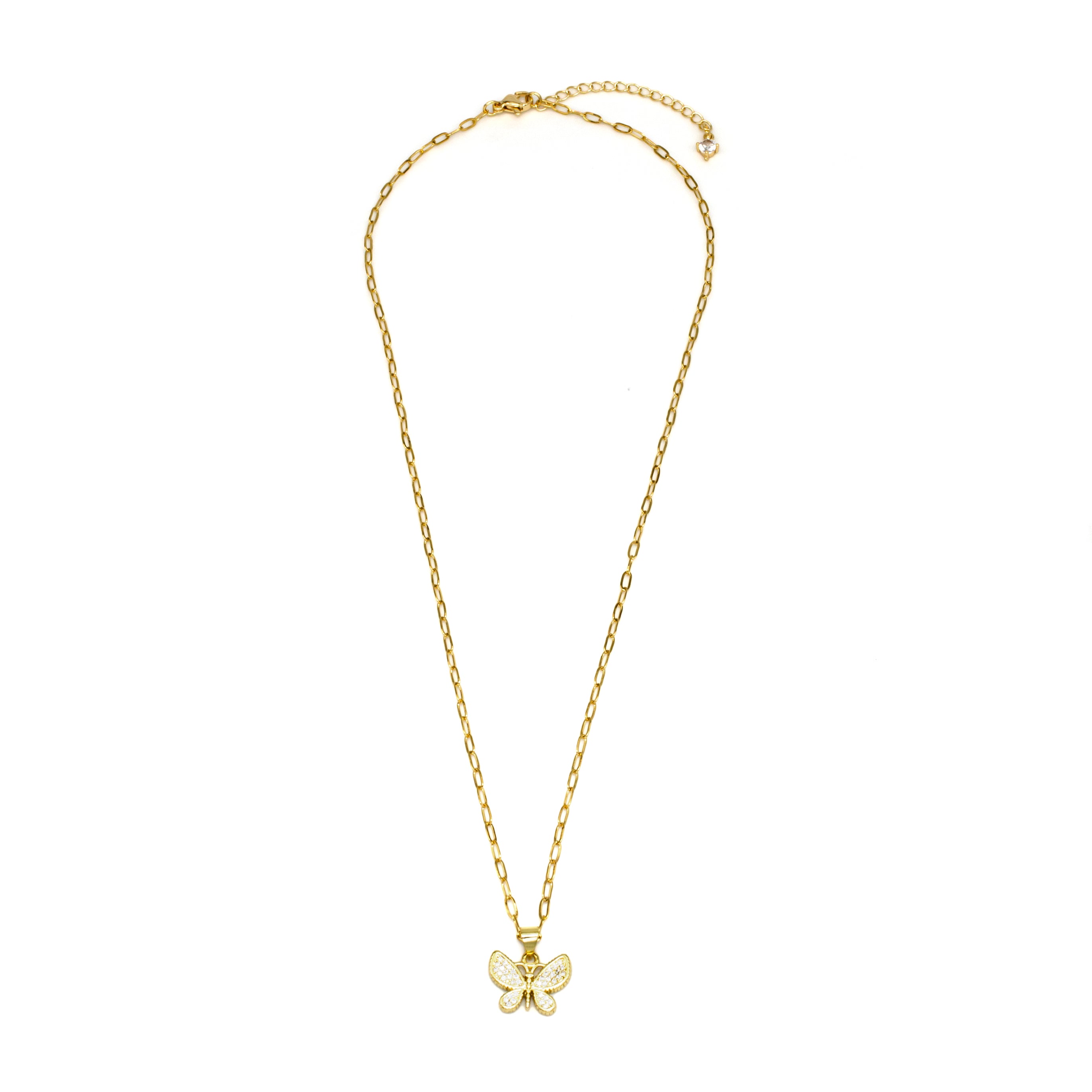Minimalist Gold Mariposa Necklace NC-SJ0310