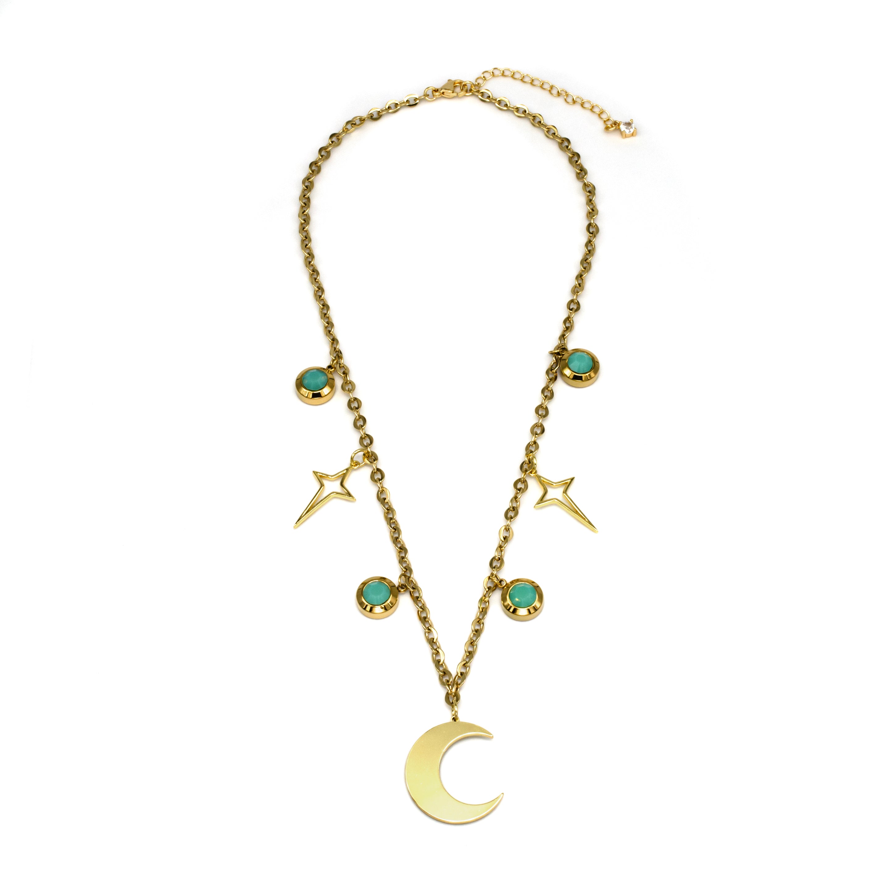 Handmade Crescent Moon Charm Necklace ✦ NC-SJ0325