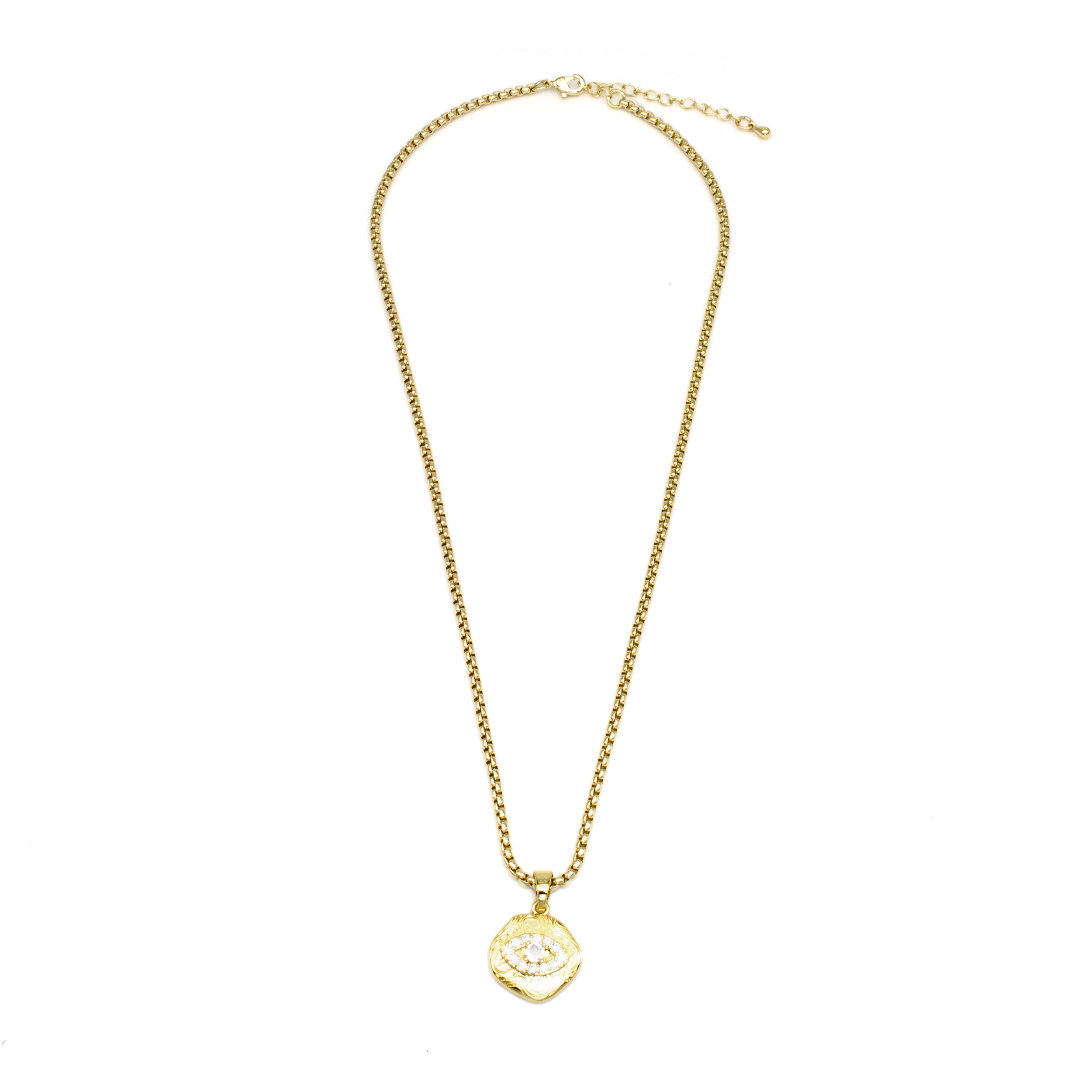 Dainty Gold Evil Eye Necklace ✦ NC-SJ0328