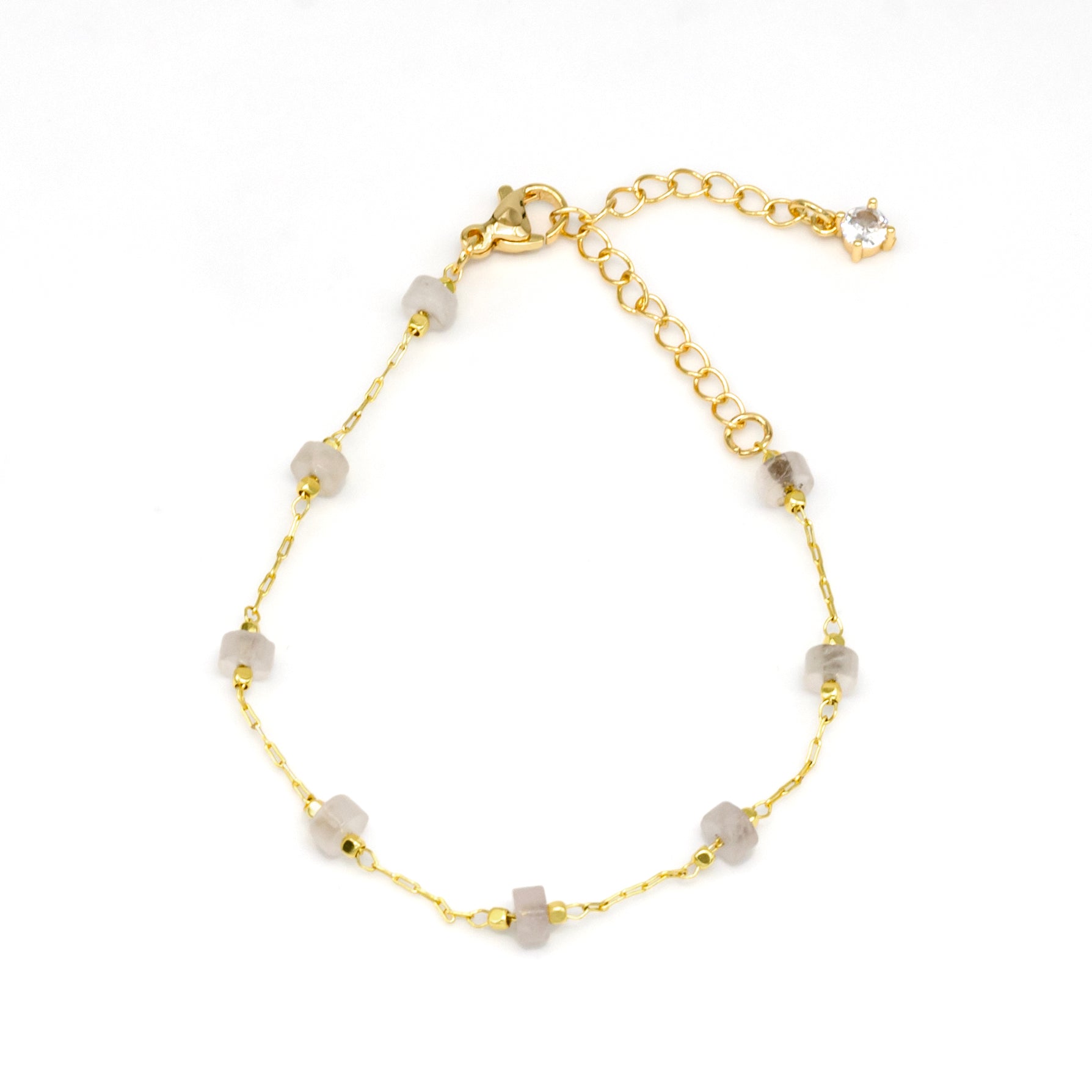 Minimalist Gold Beaded Bracelet 6.5-inch ✦ BR-SJ0349