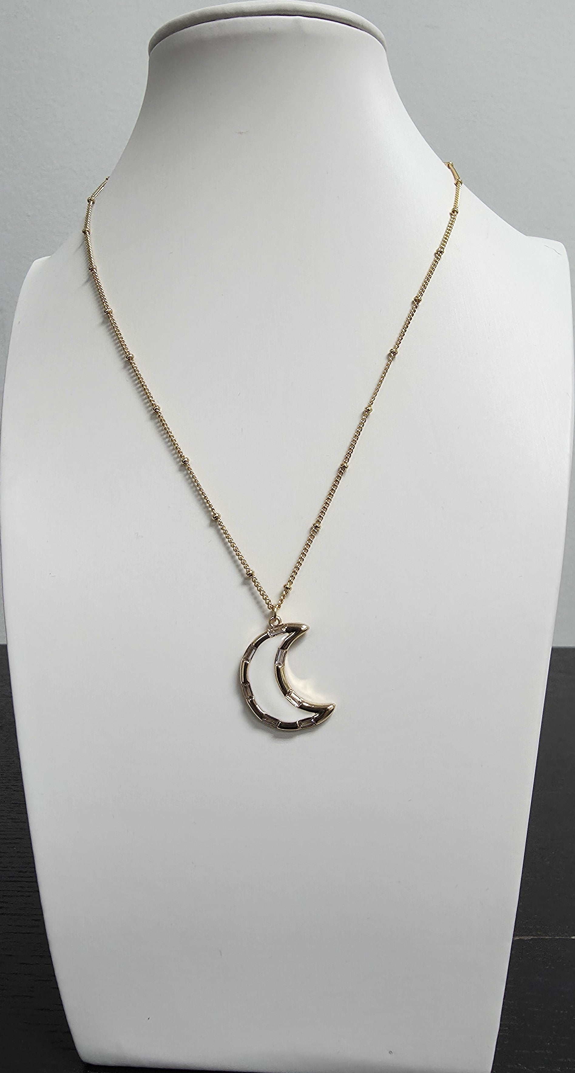 Dainty Gold Chain Necklace 16 inch with Charm CDESIGN-00399
