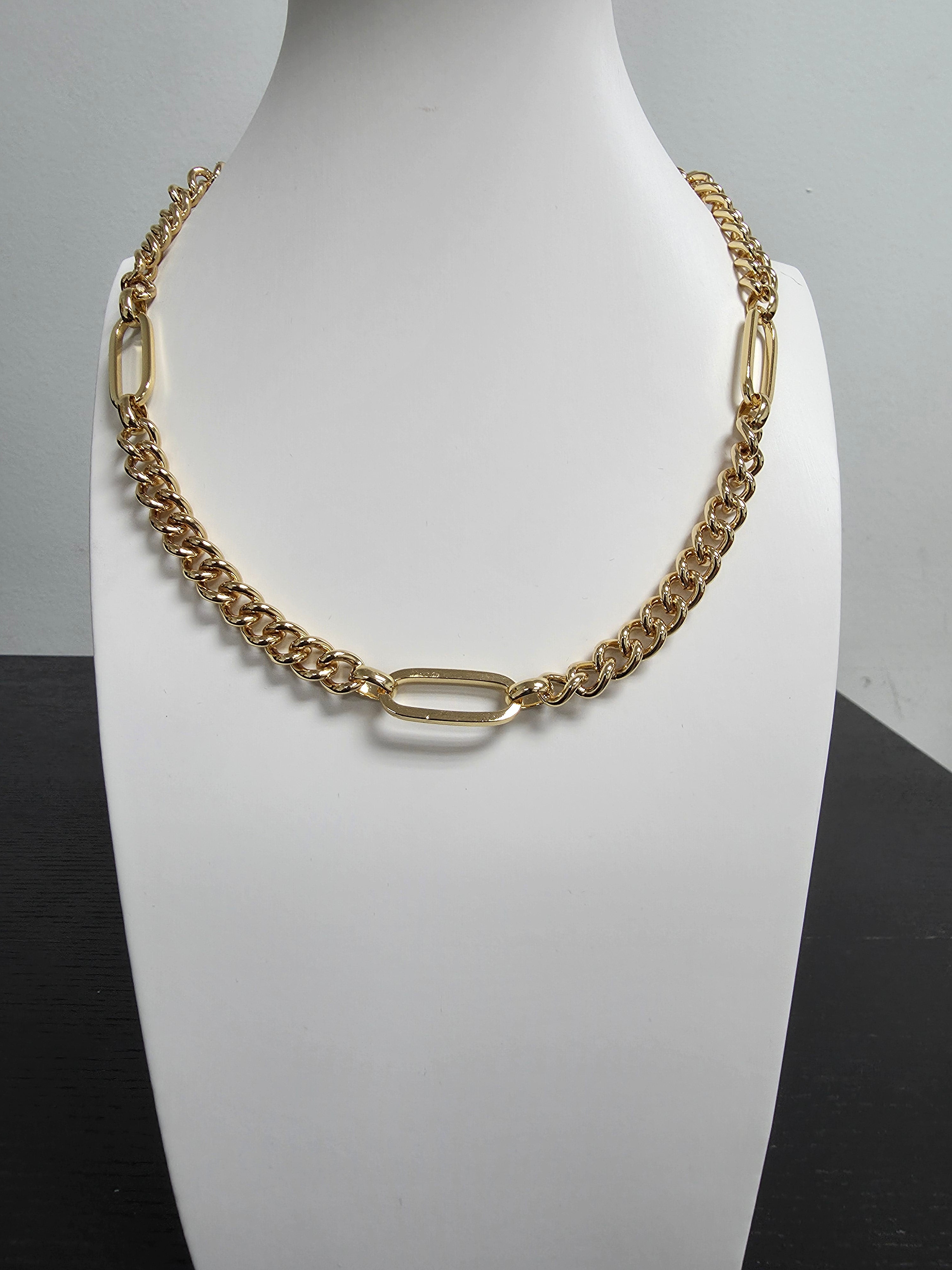 Mix Gold Chain Necklace 18 inch ✦ NC-SJ0401