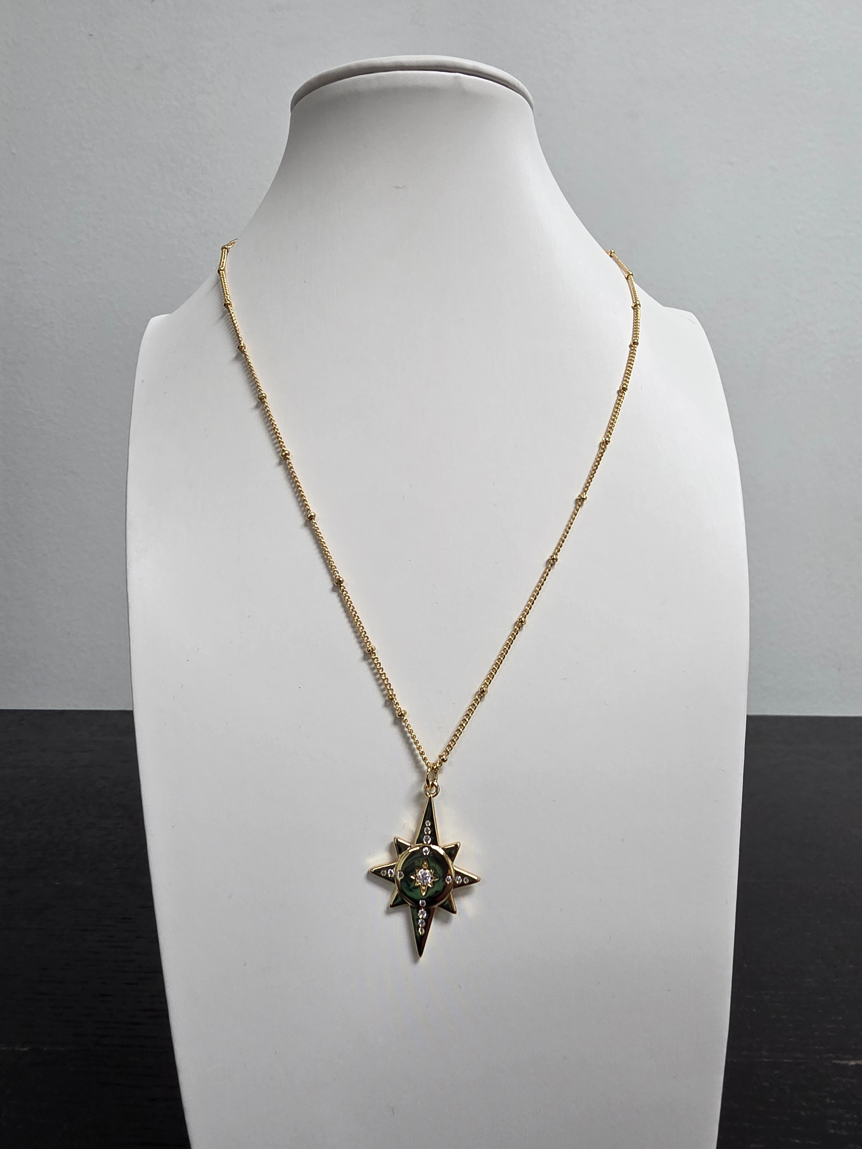 Dainty North Star Compass 18-Inch Necklace CDESIGN-00473