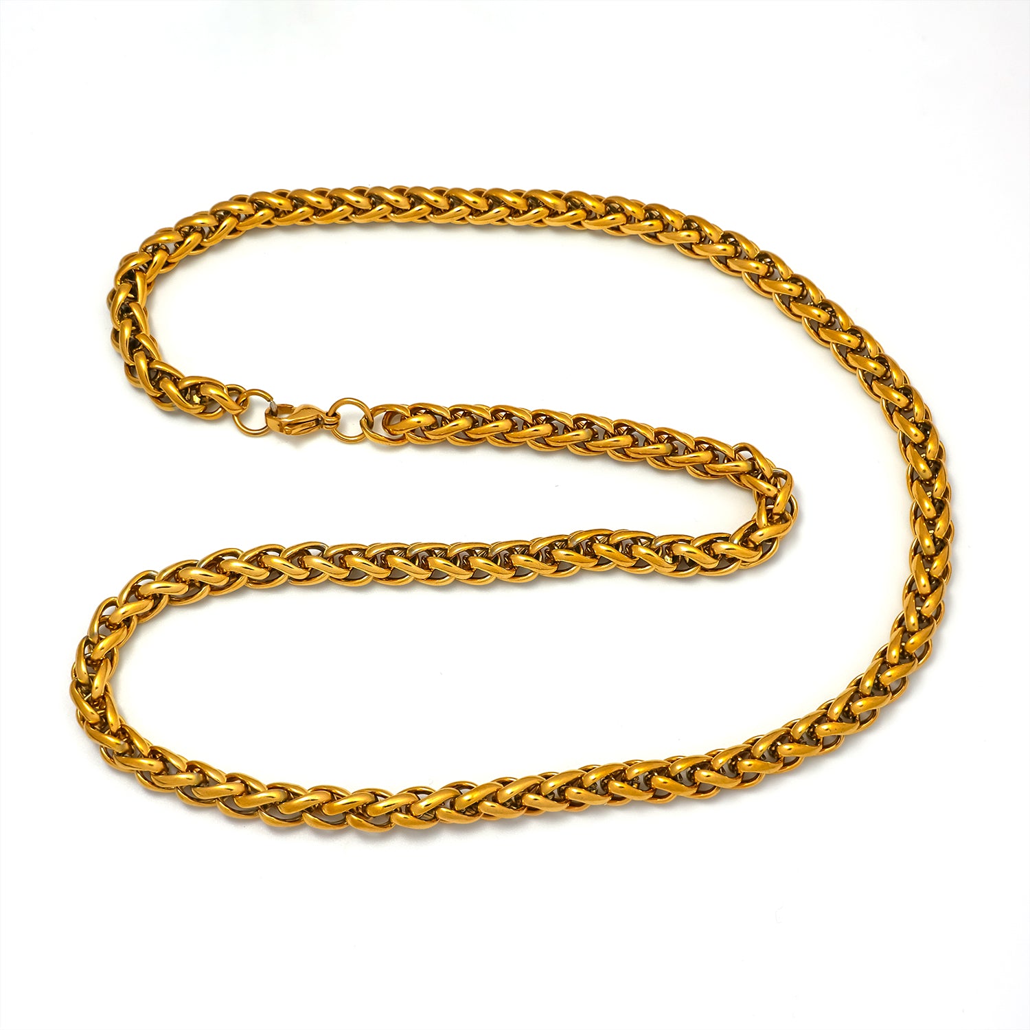 Gold or Silver Thick Stainless Steel Classic Wheat ✦ CN-0003 CN-0004