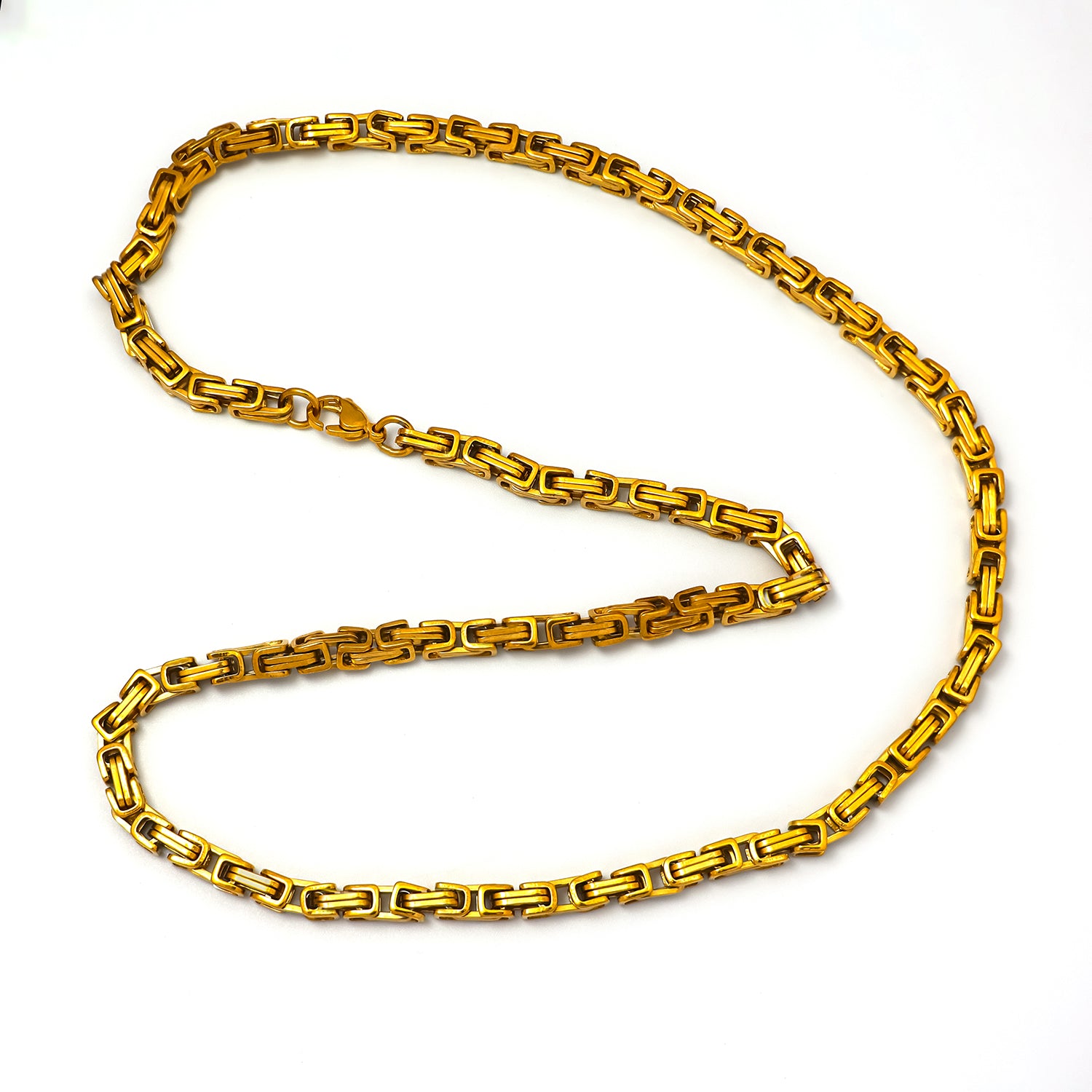 Gold or Silver Statement Stainless Steel Classic Byzantine✦ CN-0011 CN-0012