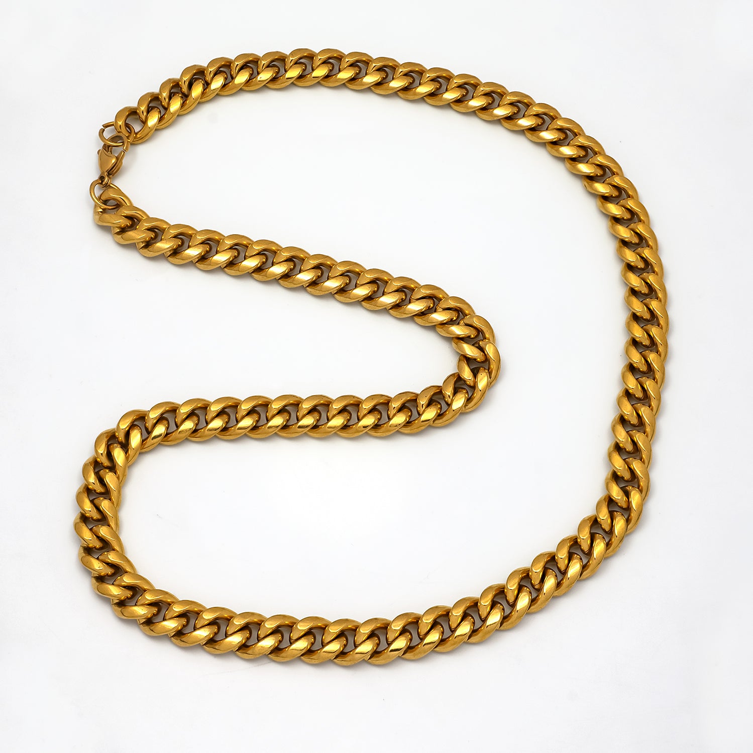 Gold or Silver Thick Stainless Steel Classic Cuban Curb ✦ CN-0019 CN-0020
