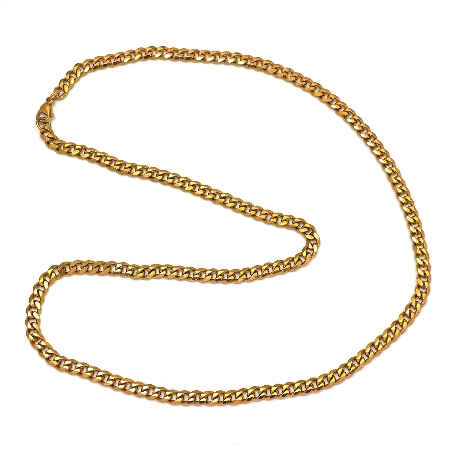 Gold or Silver Classic Stainless Steel Stacked Miami Cuban ✦ CN-0025 CN-0026