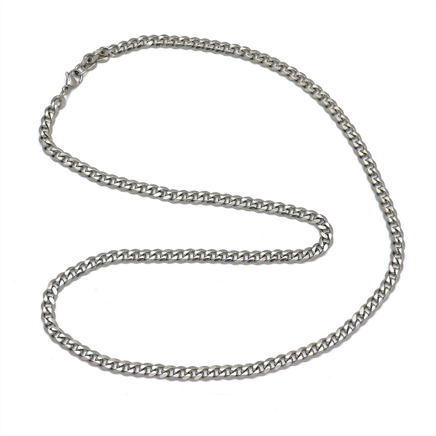 Gold or Silver Classic Stainless Steel Stacked Miami Cuban ✦ CN-0025 CN-0026