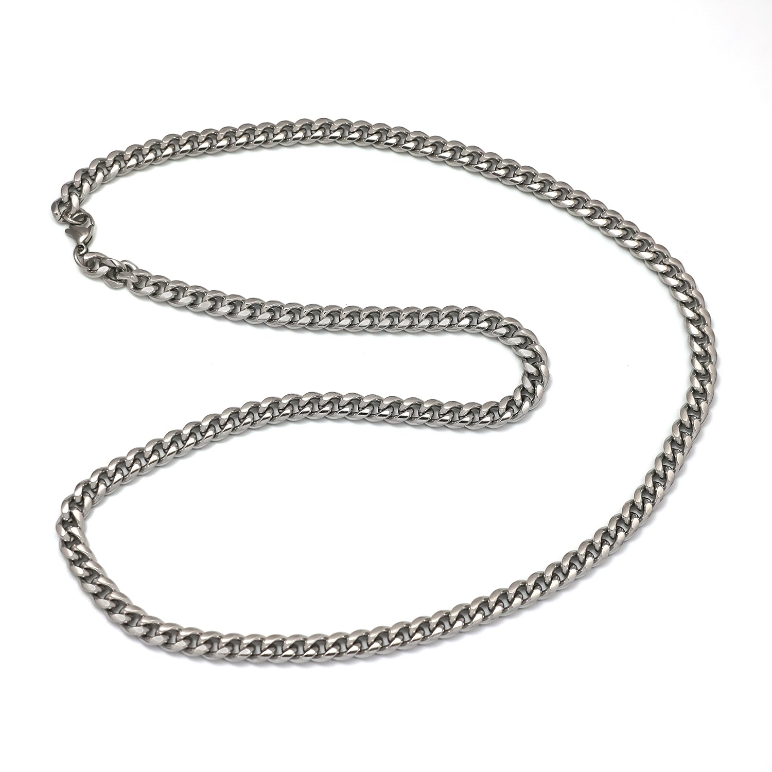 Gold or Silver Classic Stainless Steel Minimalist Cuban Curb ✦ CN-0033 CN-0034