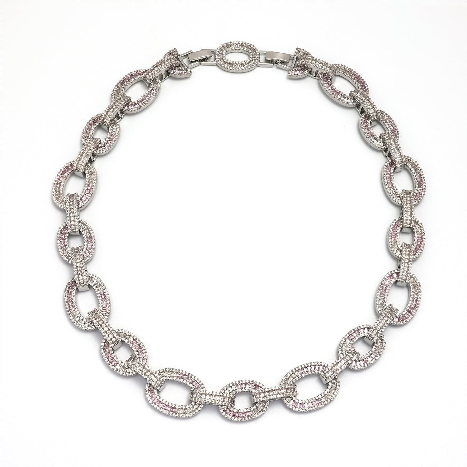 Gold Thick or Silver Gold CZ Baguette Cable ✦ CN-0047 CN-0048 DISCONTINUED