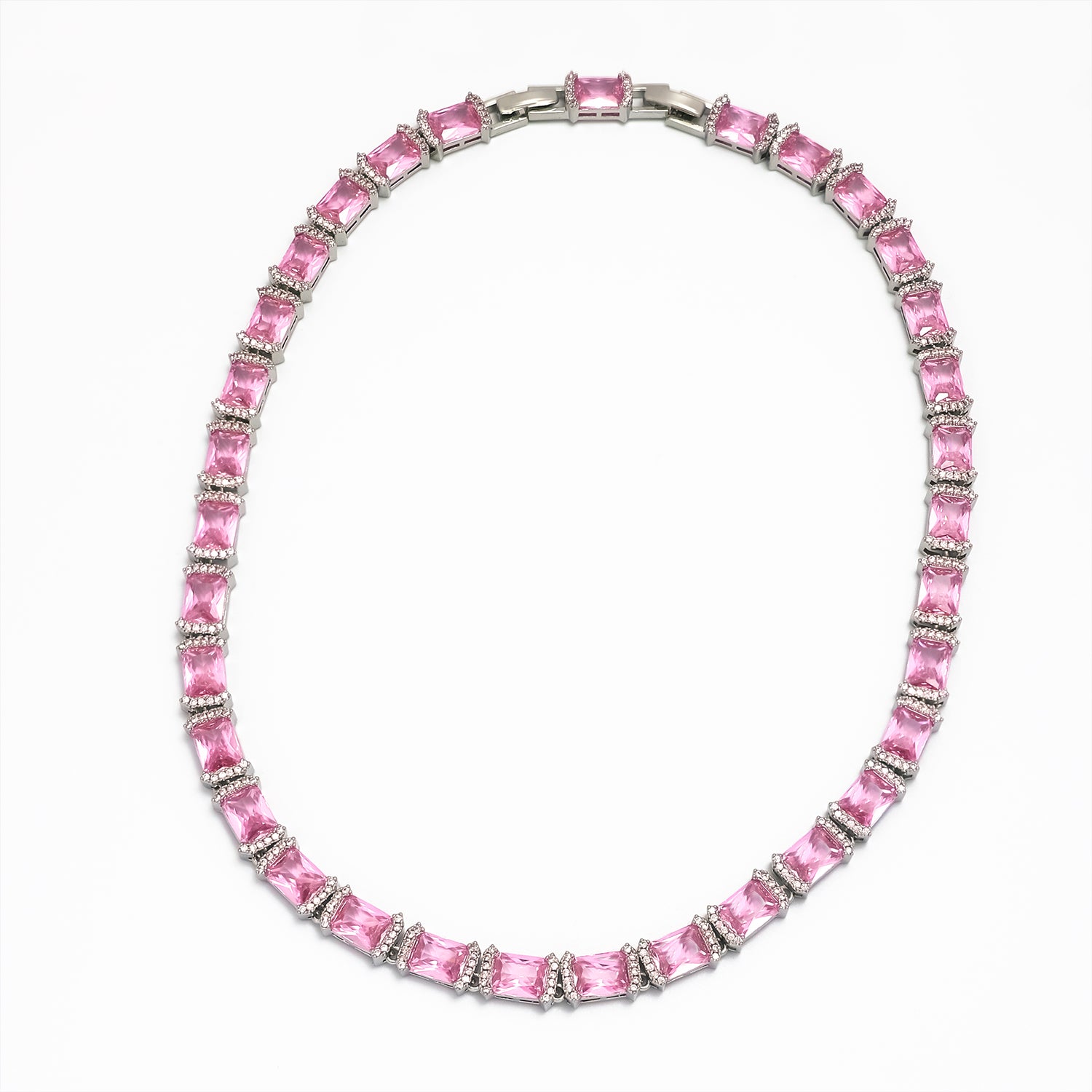 Gold or Silver Chic Gold CZ Emerald Cut Tennis ✦ CN-0049 to CN-0052 DISCONTINUED