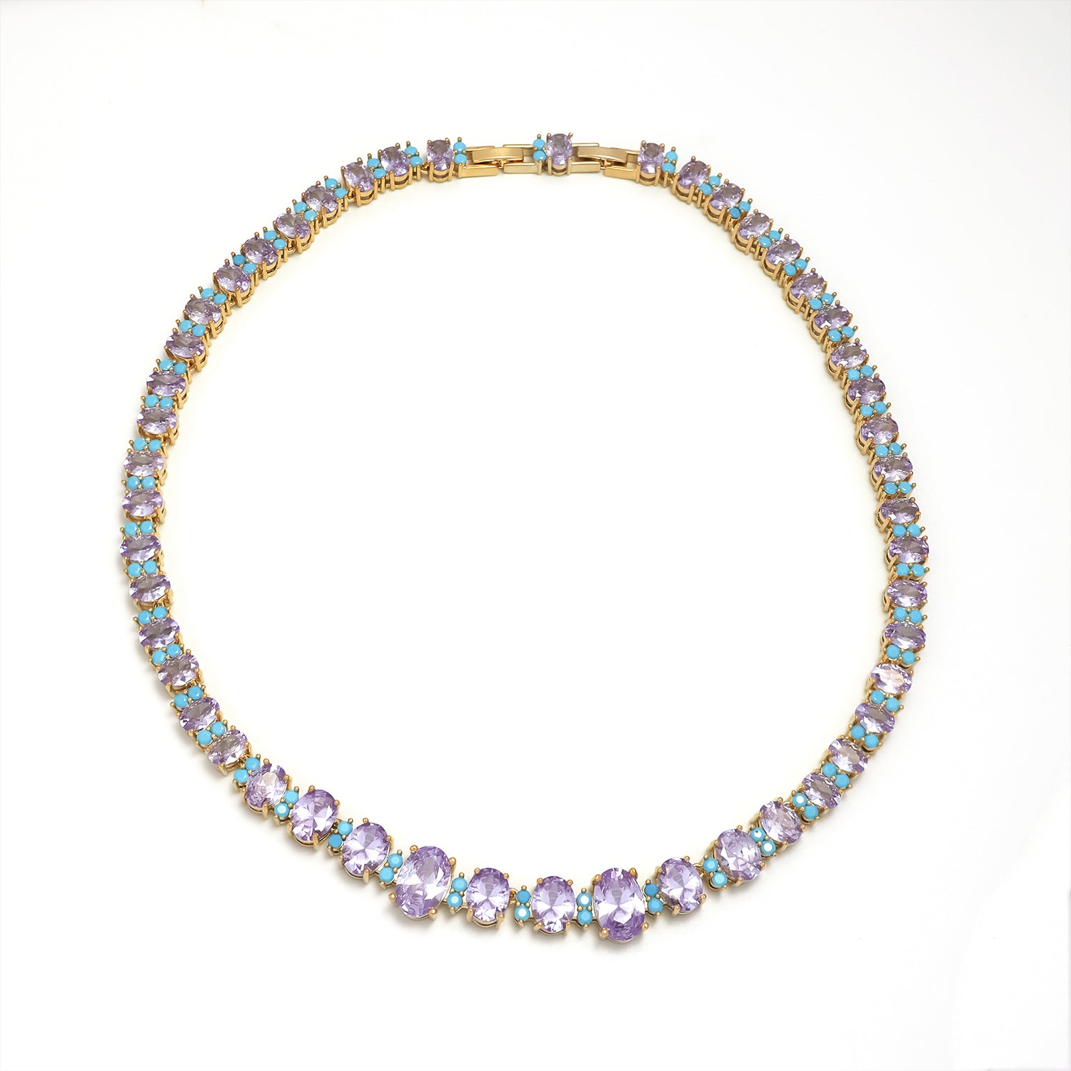 Gold Chic Gold CZ Oval Diamond Tennis ✦ CN-0067 to CN-0070 DISCOUNTINUED