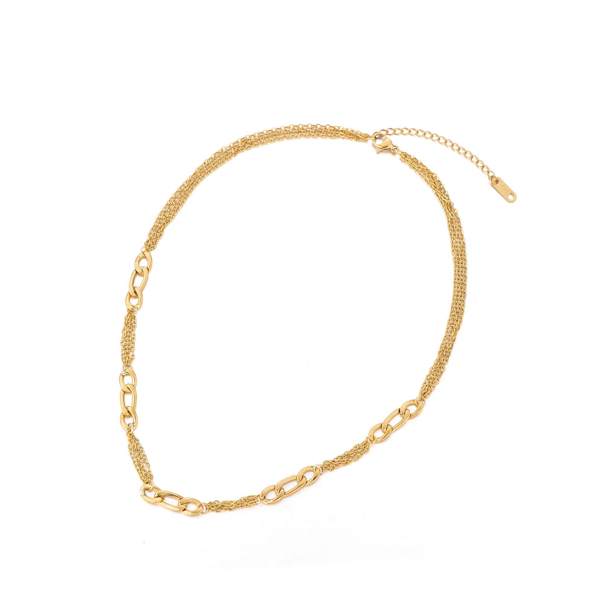 Gold Stainless Steel - Gold Stacked ✦ CN-0078