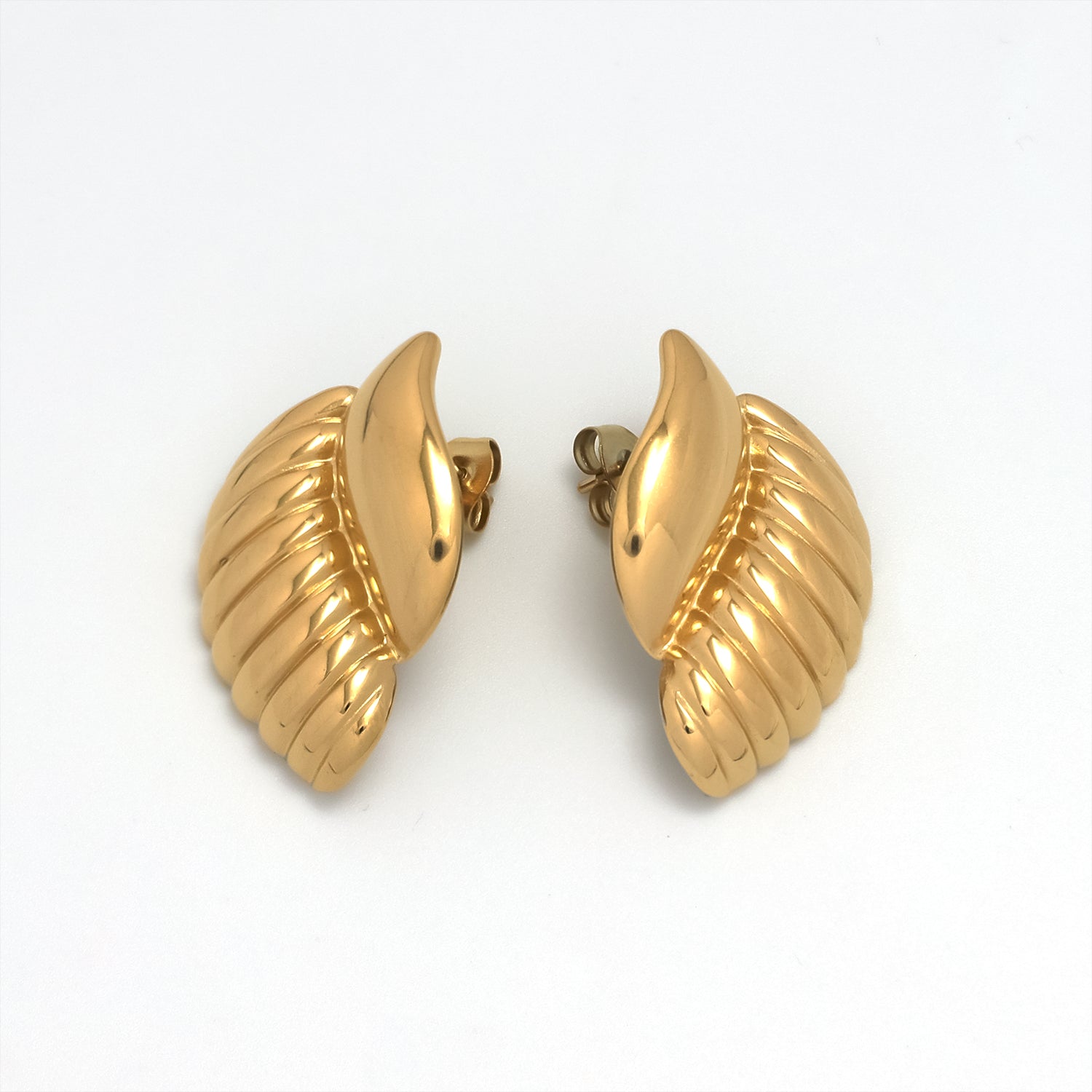 Gold Chunky Stainless Steel or Silver Bold Posts EA-0033 EA-0034