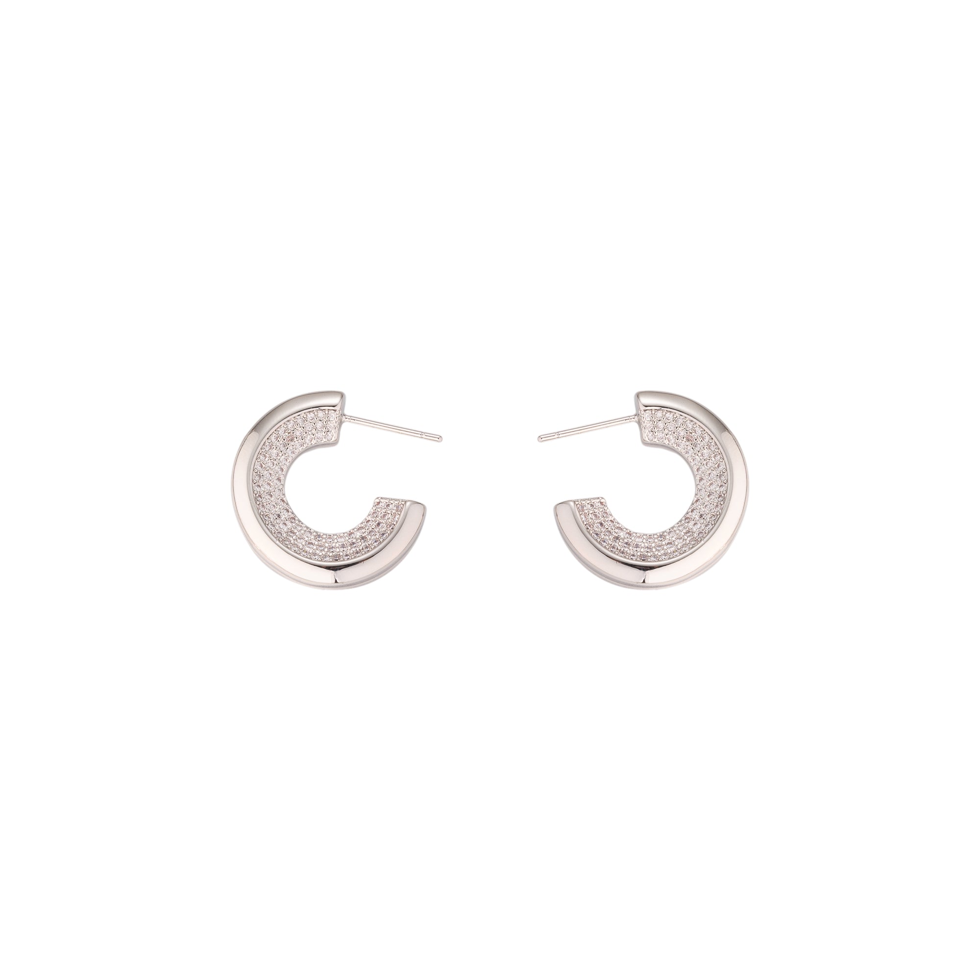 Statement Gold CZ Chunky Posts EA-0092 EA-0093