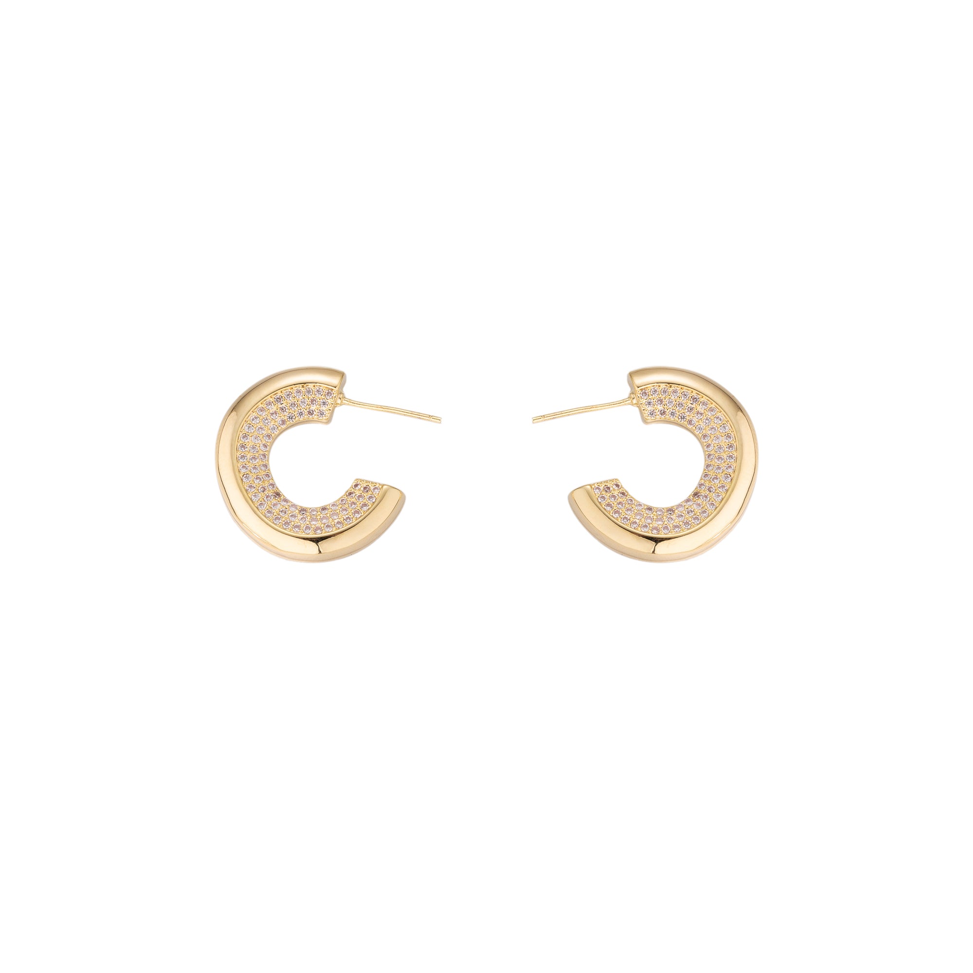 Statement Gold CZ Chunky Posts EA-0092 EA-0093